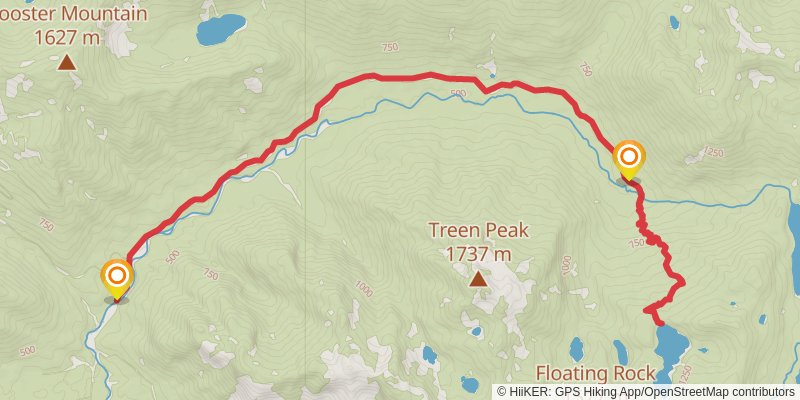 Nordrum Lake via Snoquaimie Lake Trail stage 2 Map
