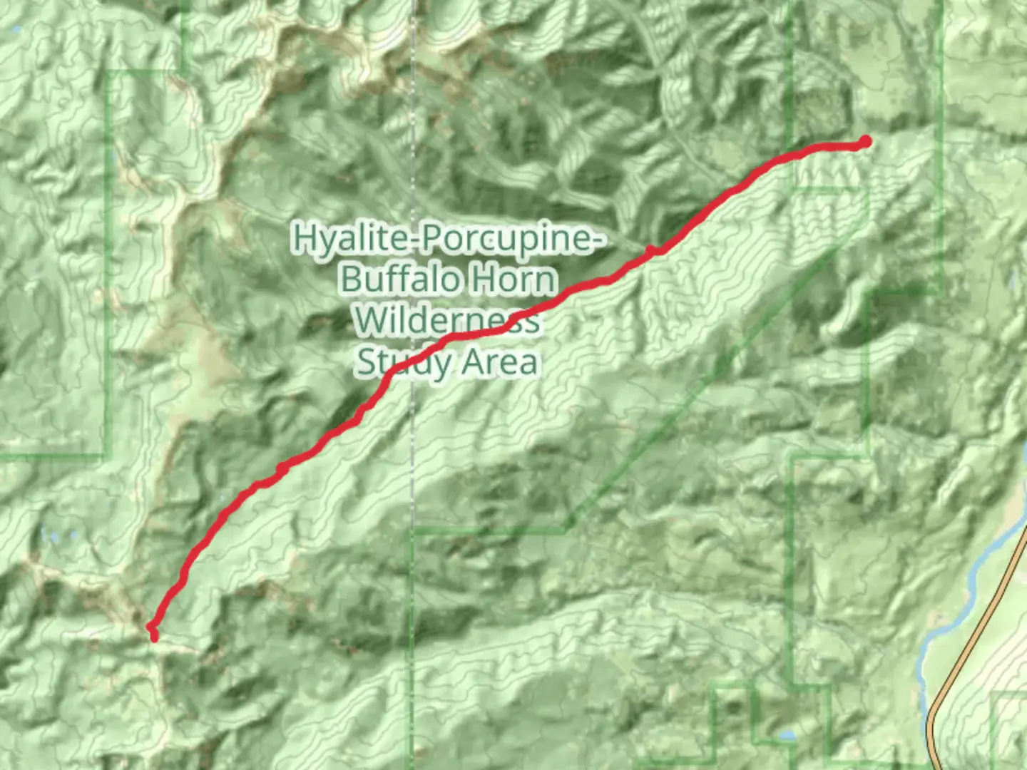 An image depicting the trail Big Creek Trail and its surrounding area.