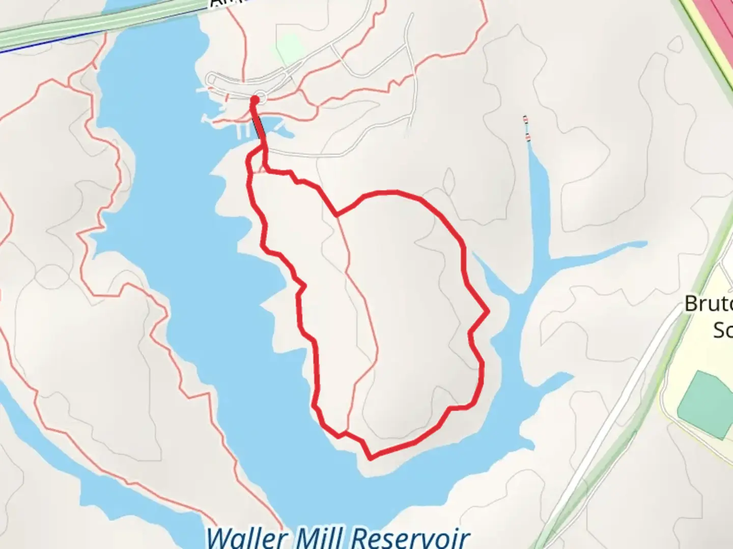 An image depicting the trail Bayberry Trail - Long Loop and its surrounding area.