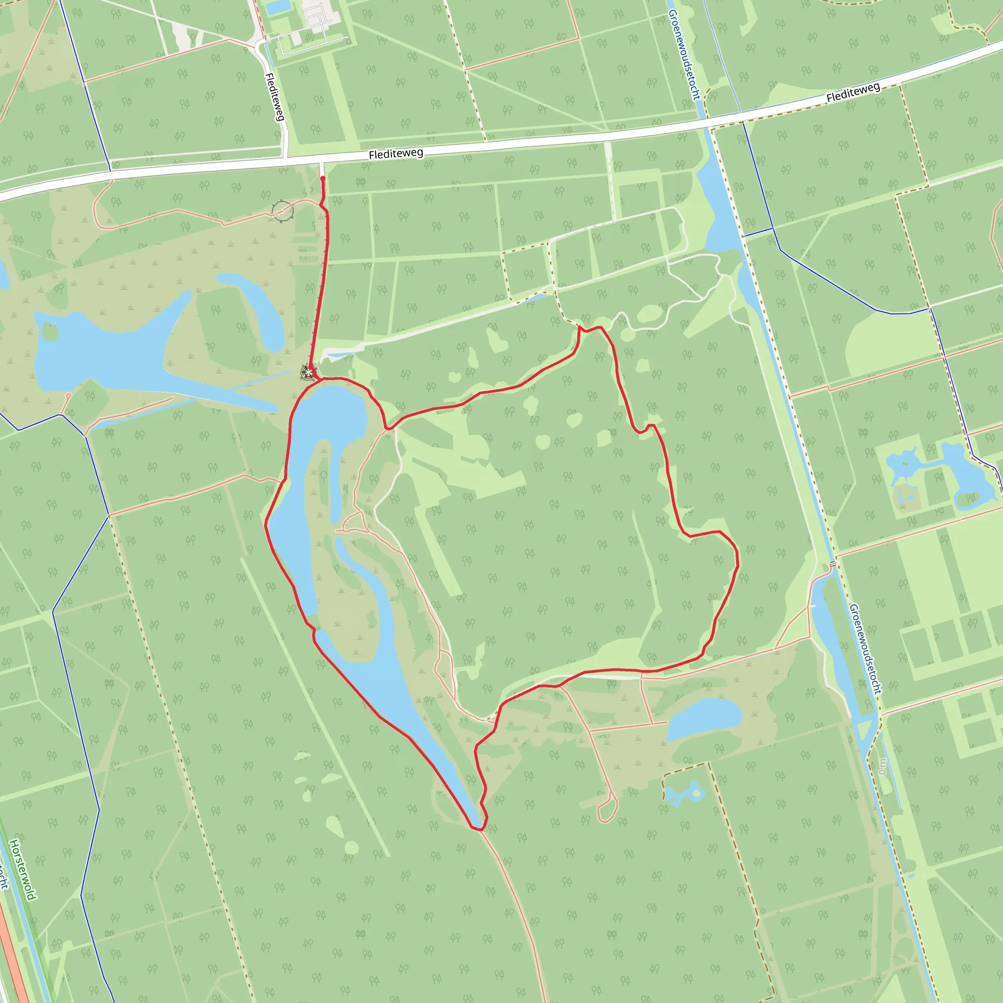 Horsterwold Loop mobile static map