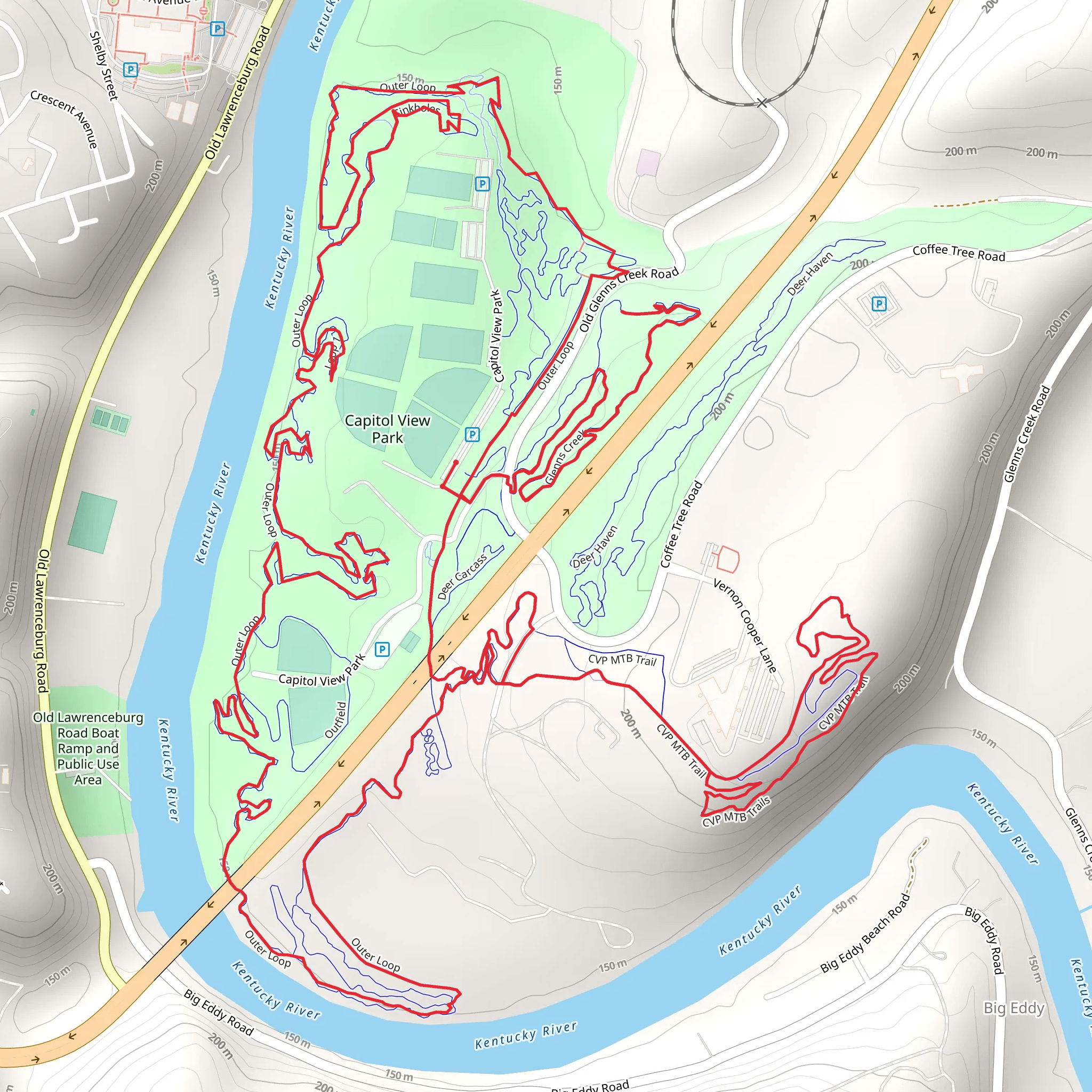 Capitol Park Loop Walk mobile static map
