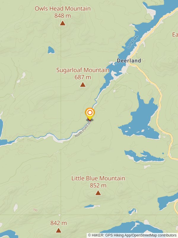 Raquette River Trail mobile static map