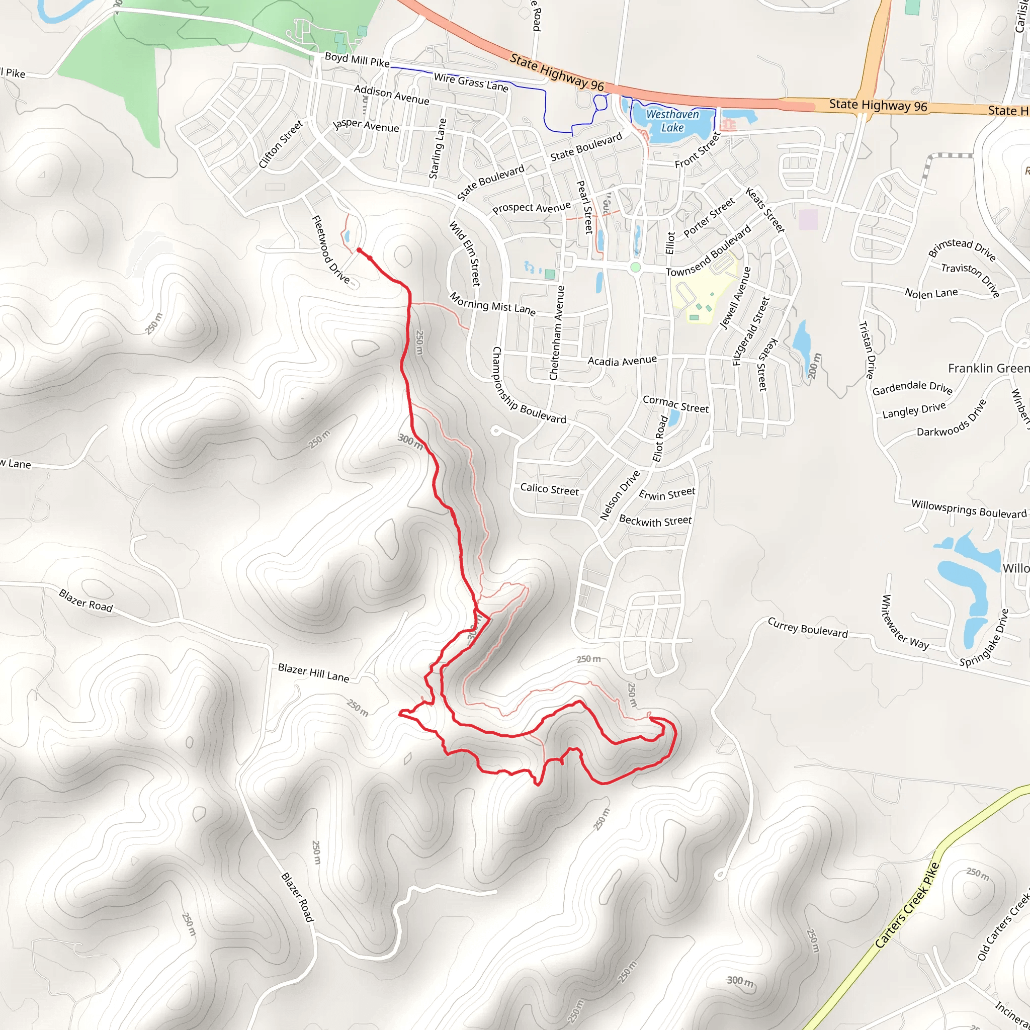 East Slope, West Slope and Ridge Loop Trail mobile static map