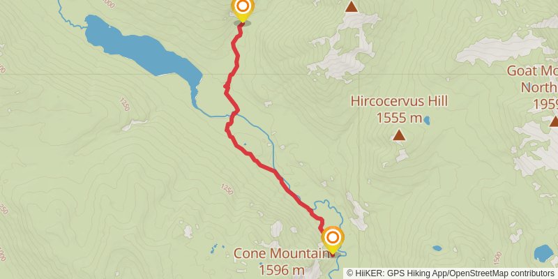 Spinola Meadow Trail via Waptus River Trail stage 2 Map