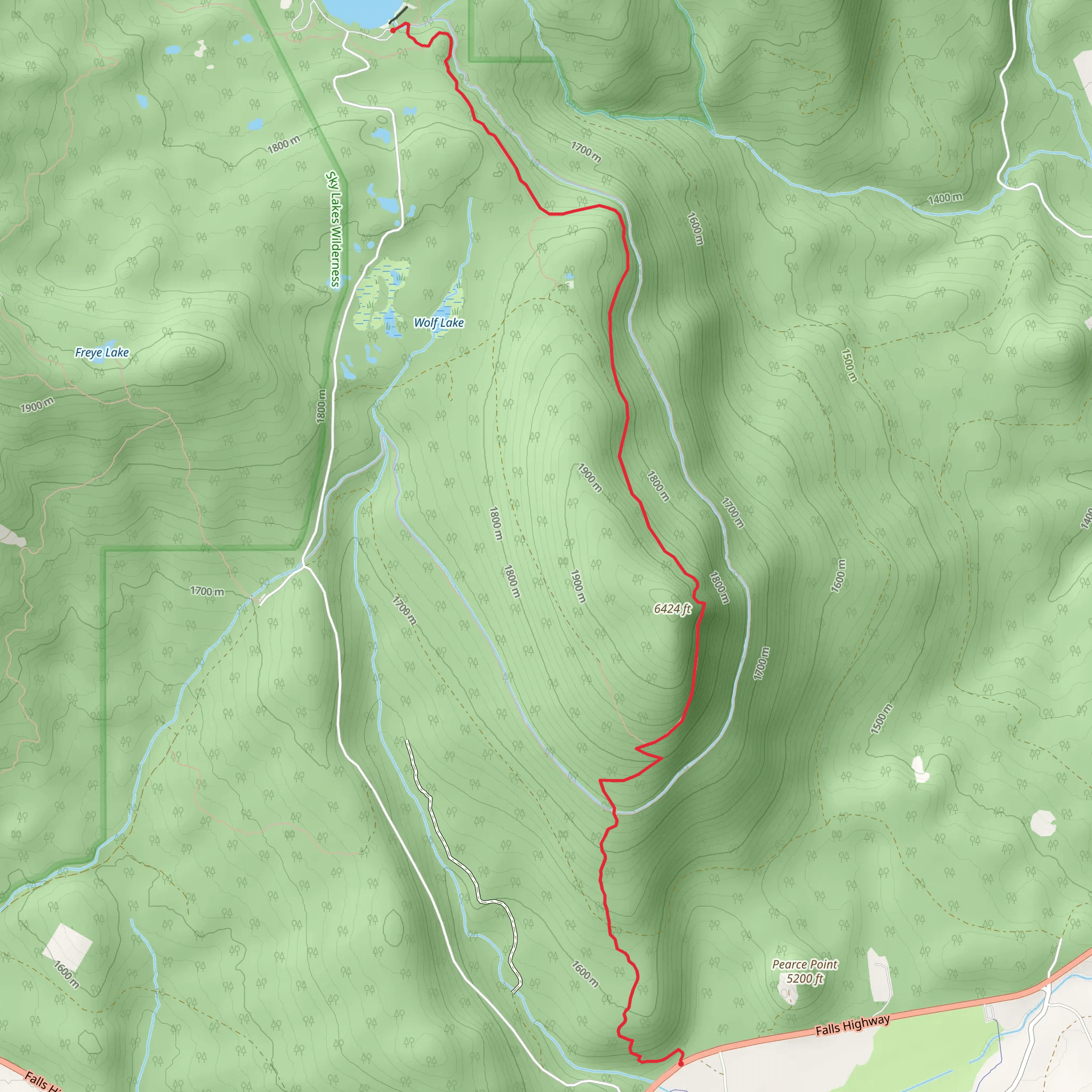 Rye Spur Trail mobile static map