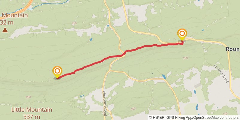 Appalachian Trail stage 119 Map