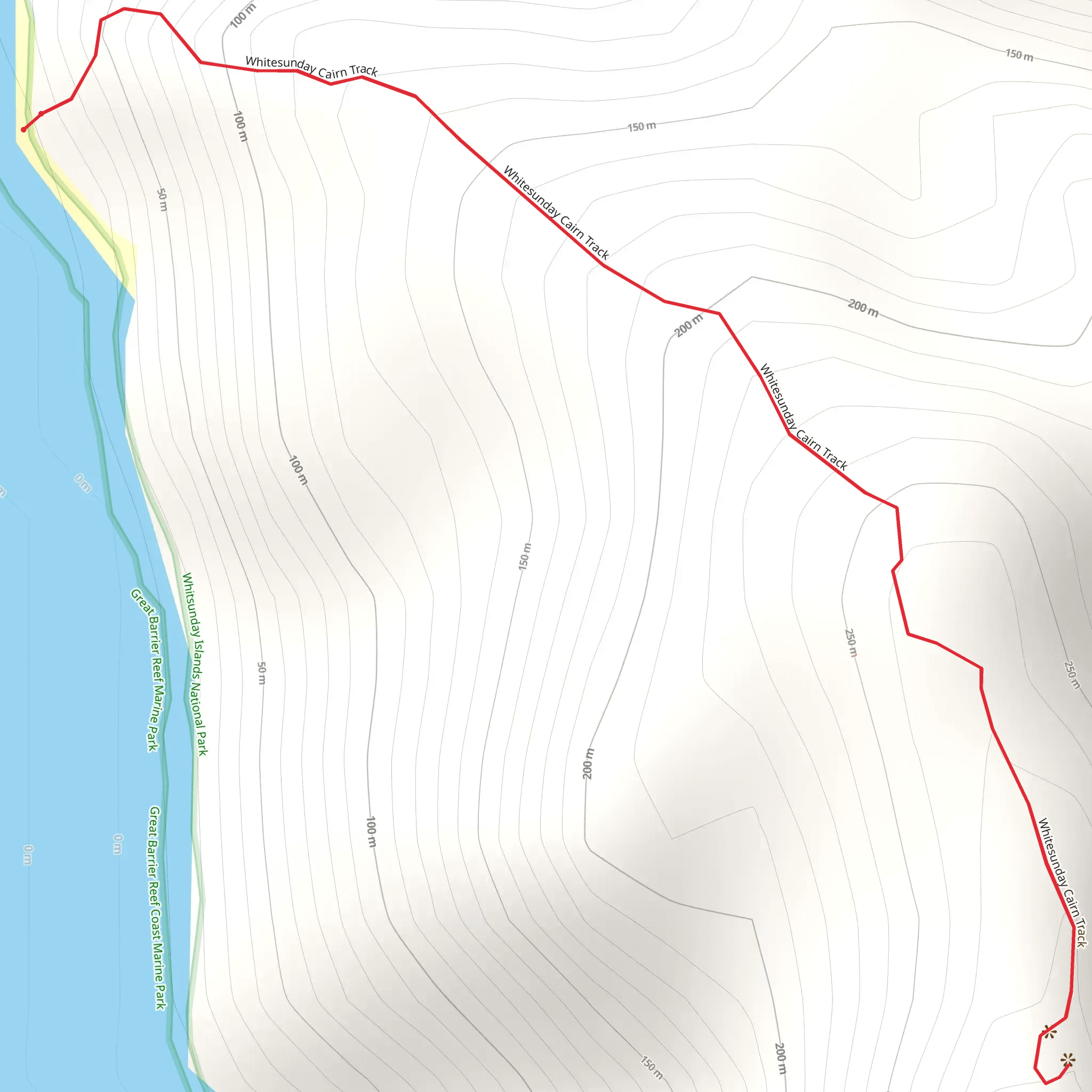 Whitsunday Cairn Track mobile static map