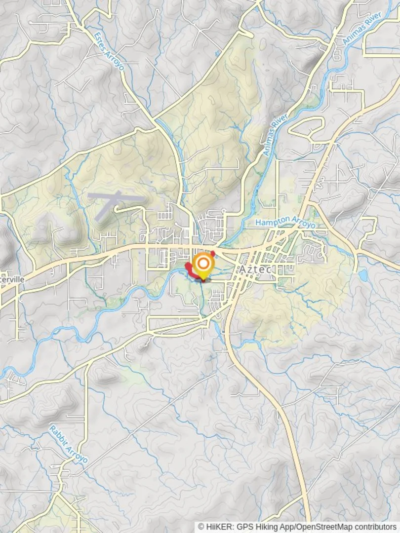 An image depicting the trail Aztec Animas River Trail and its surrounding area.
