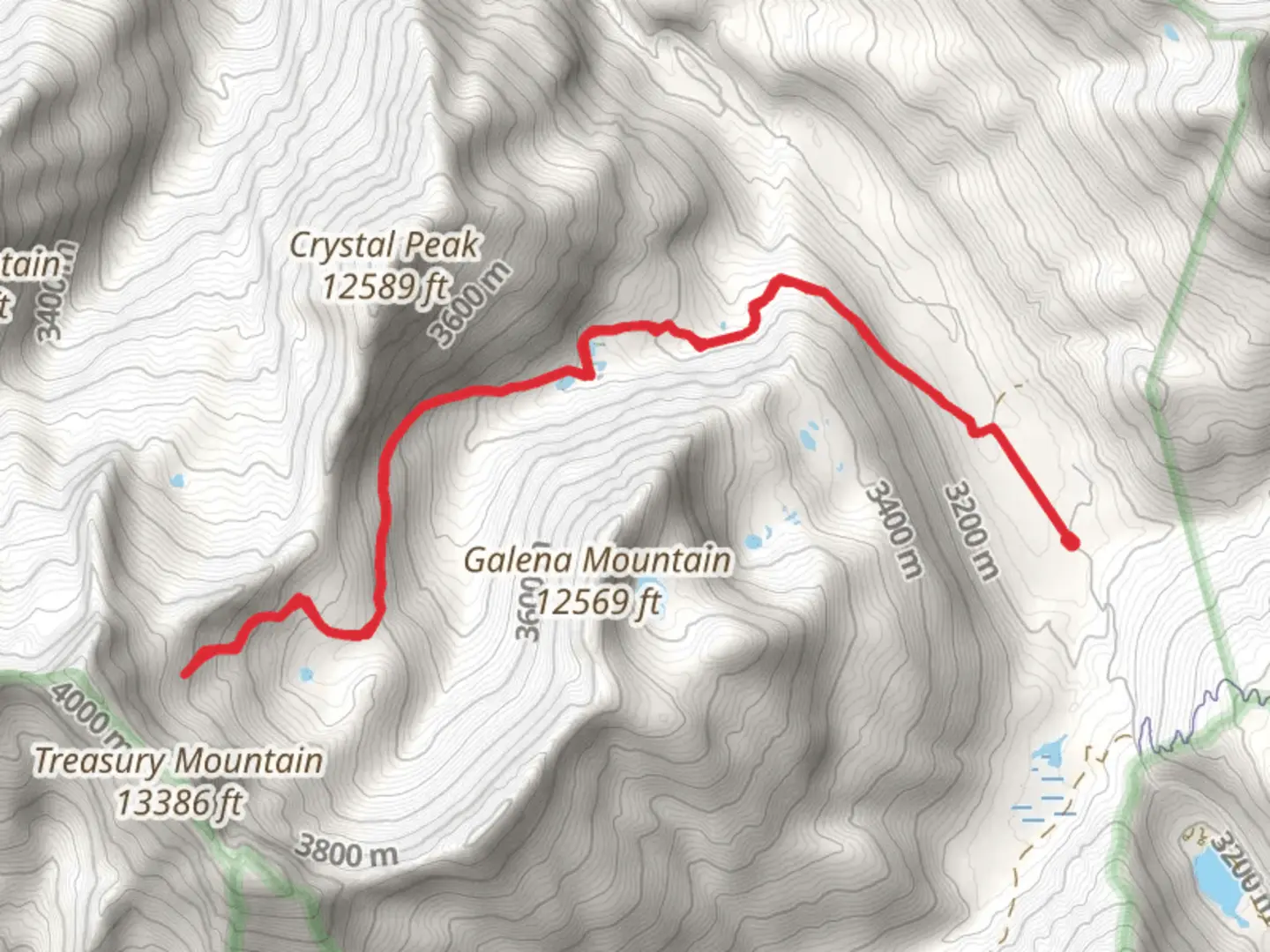 An image depicting the trail North Pole Basin Walk and its surrounding area.