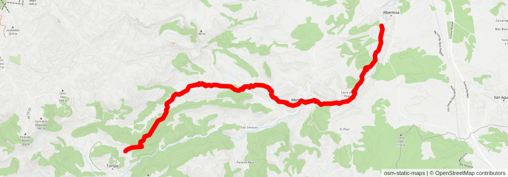 Arcos de Salinas - Mora de Rubielos PR TE 7 stage 2 Map