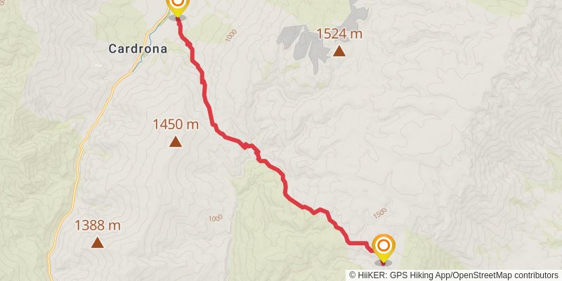 Cardrona - Cromwell Pack Track stage 1 Map