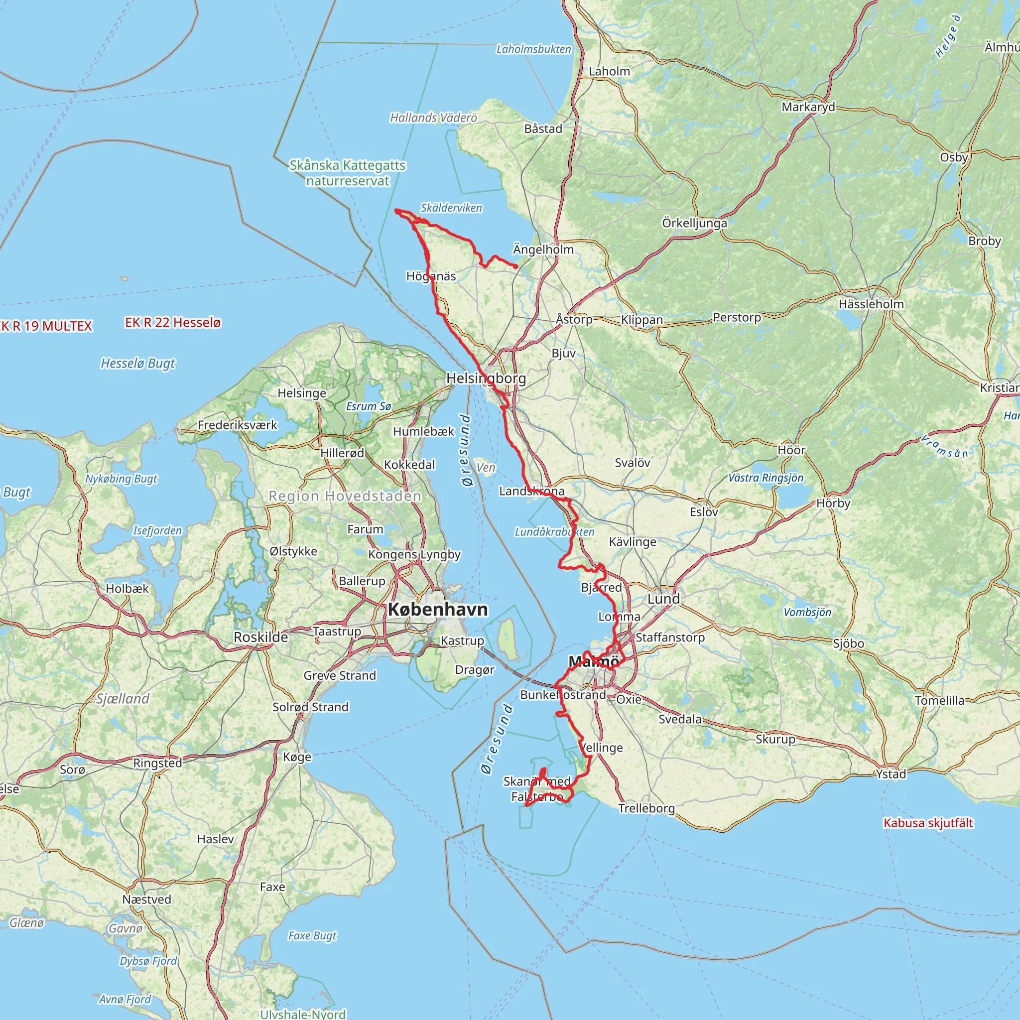 Skåneleden 5 mobile static map