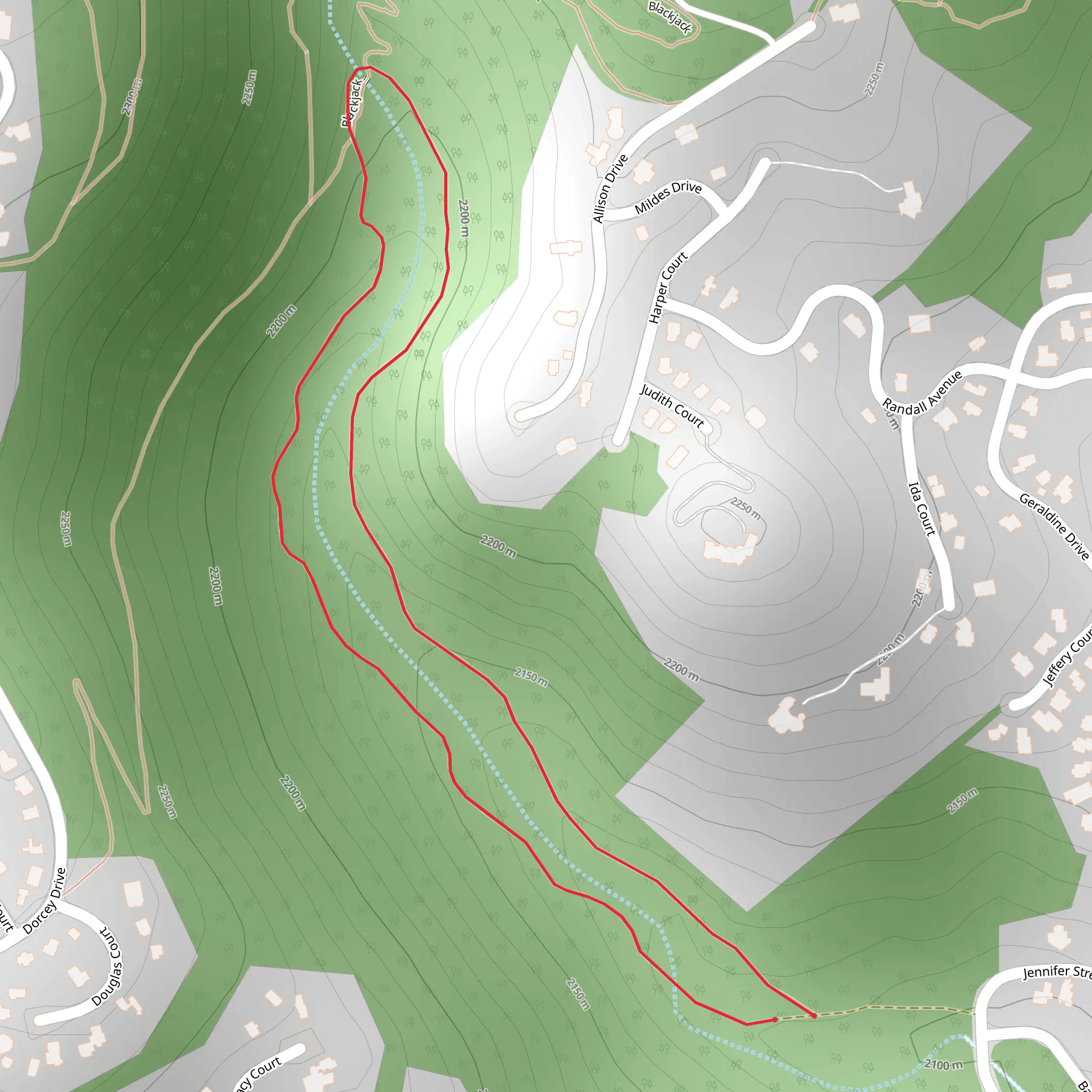 Jennifer Street Loop - West mobile static map