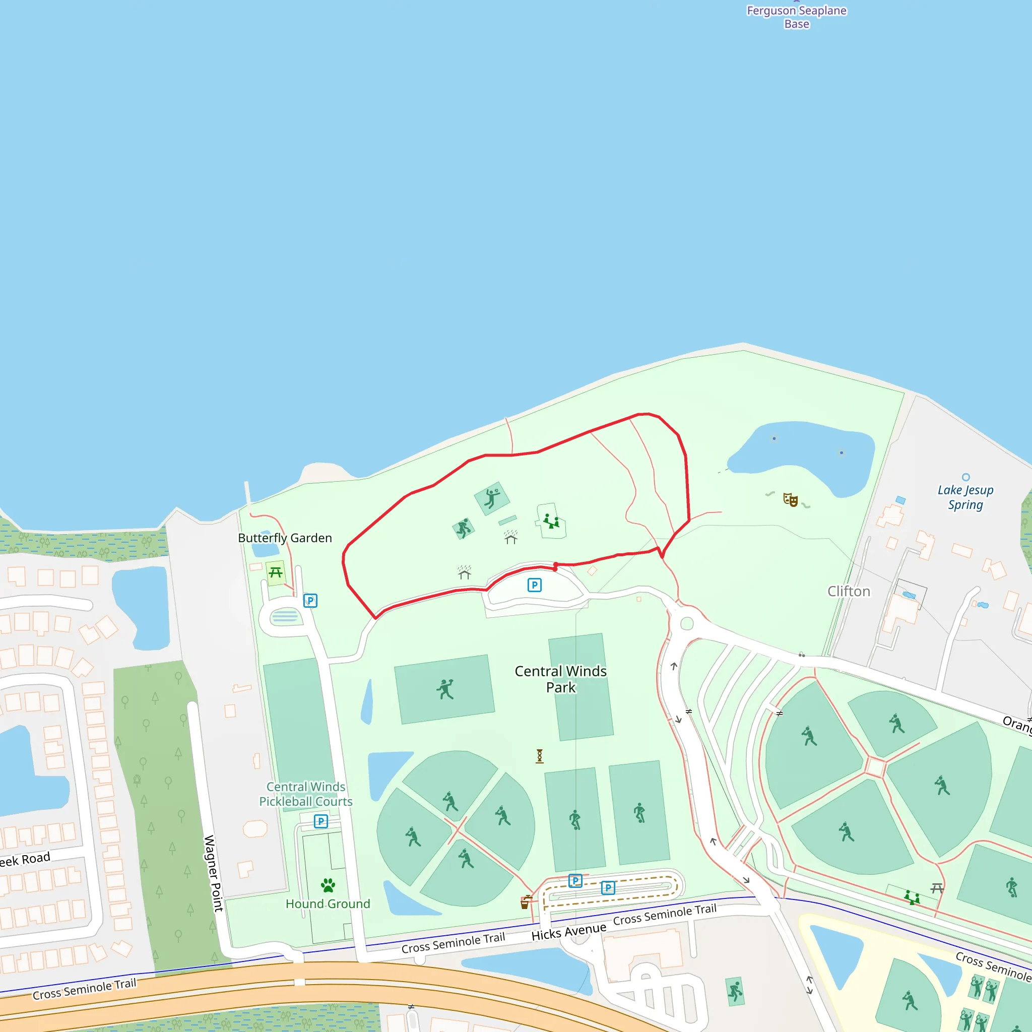 Central Winds Parkway Loop mobile static map