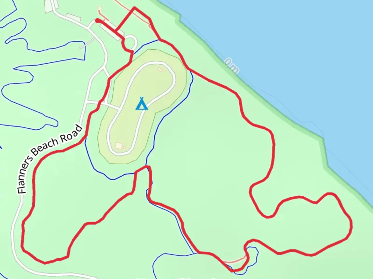 An image depicting the trail Flanners Beach - Neuse River Campground Loop and its surrounding area.