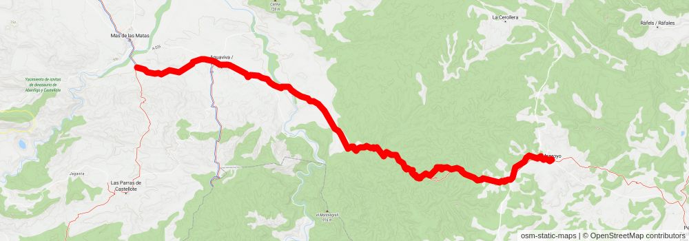 GR 8 Aragón stage 5 Map