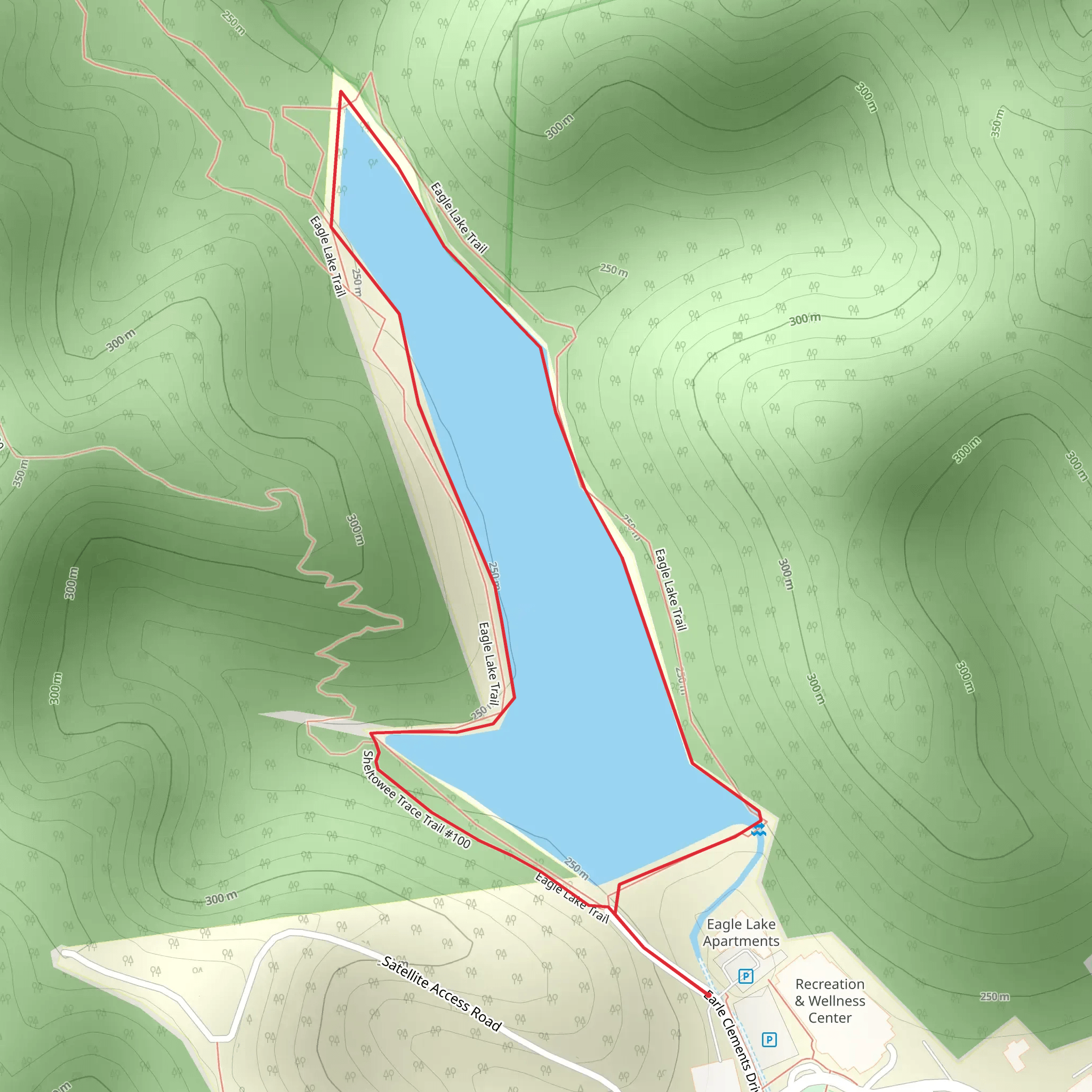Eagle Lake Loop mobile static map