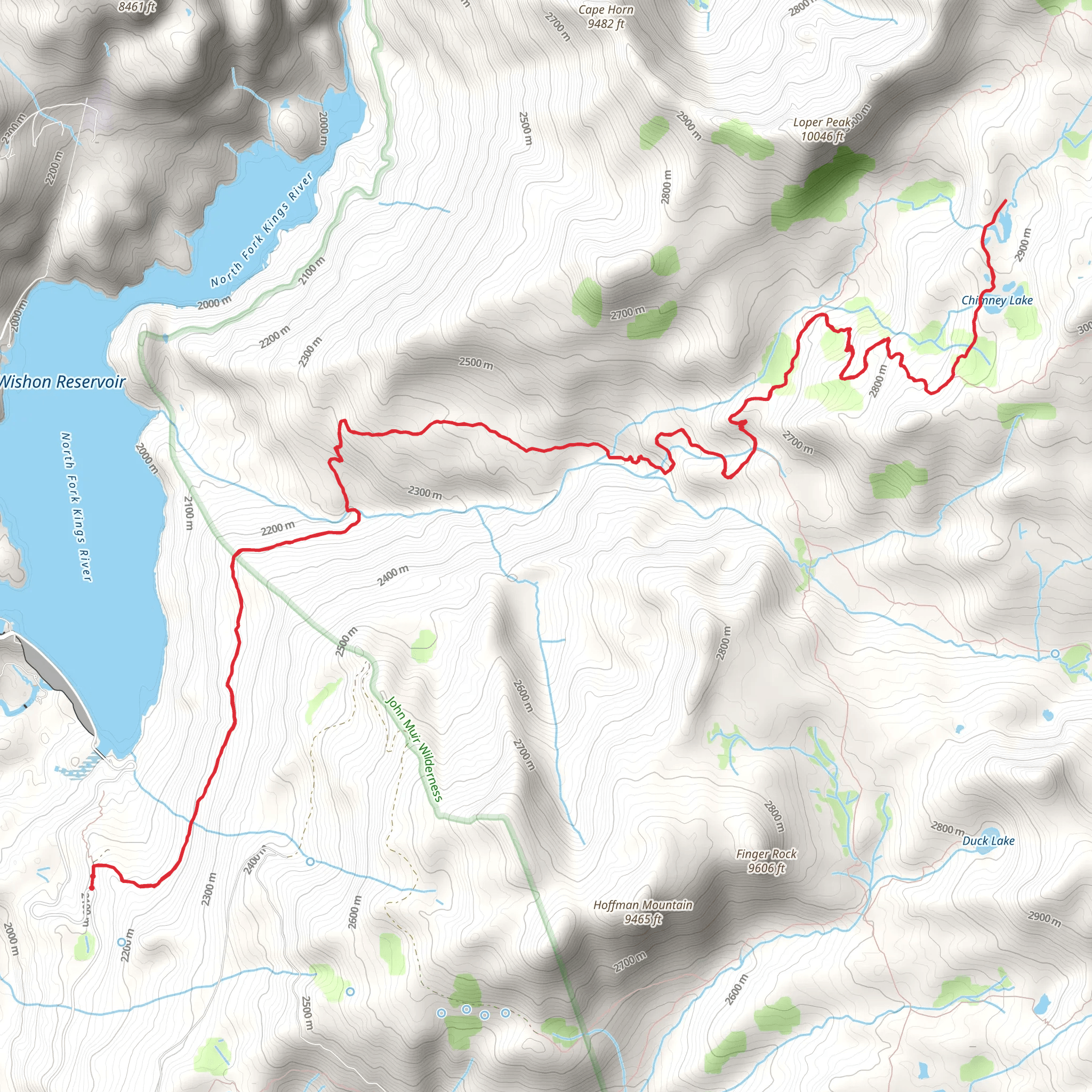 Marsh Lake via Woodchuck Trail mobile static map