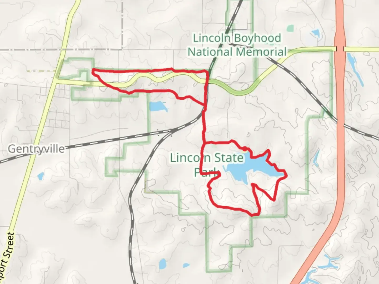 An image depicting the trail Lake Lincoln Loop and its surrounding area.