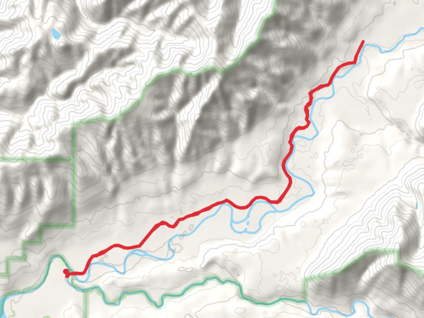 An image depicting the trail Queets River Trail - Short and its surrounding area.