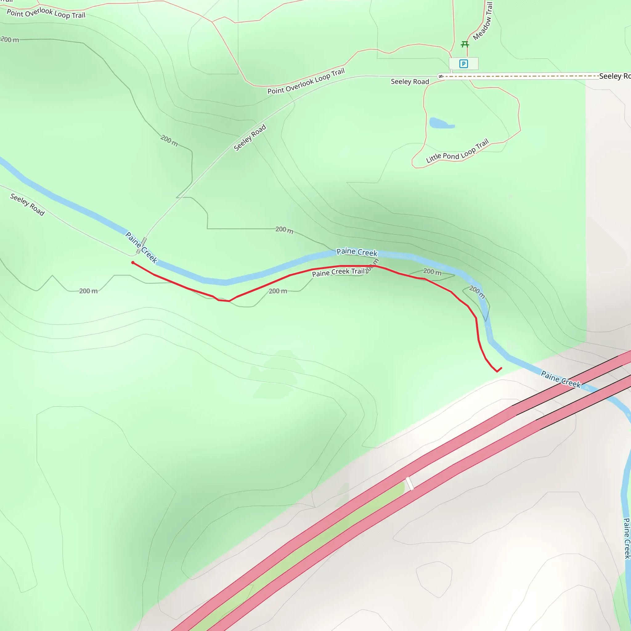 Paine Creek mobile static map