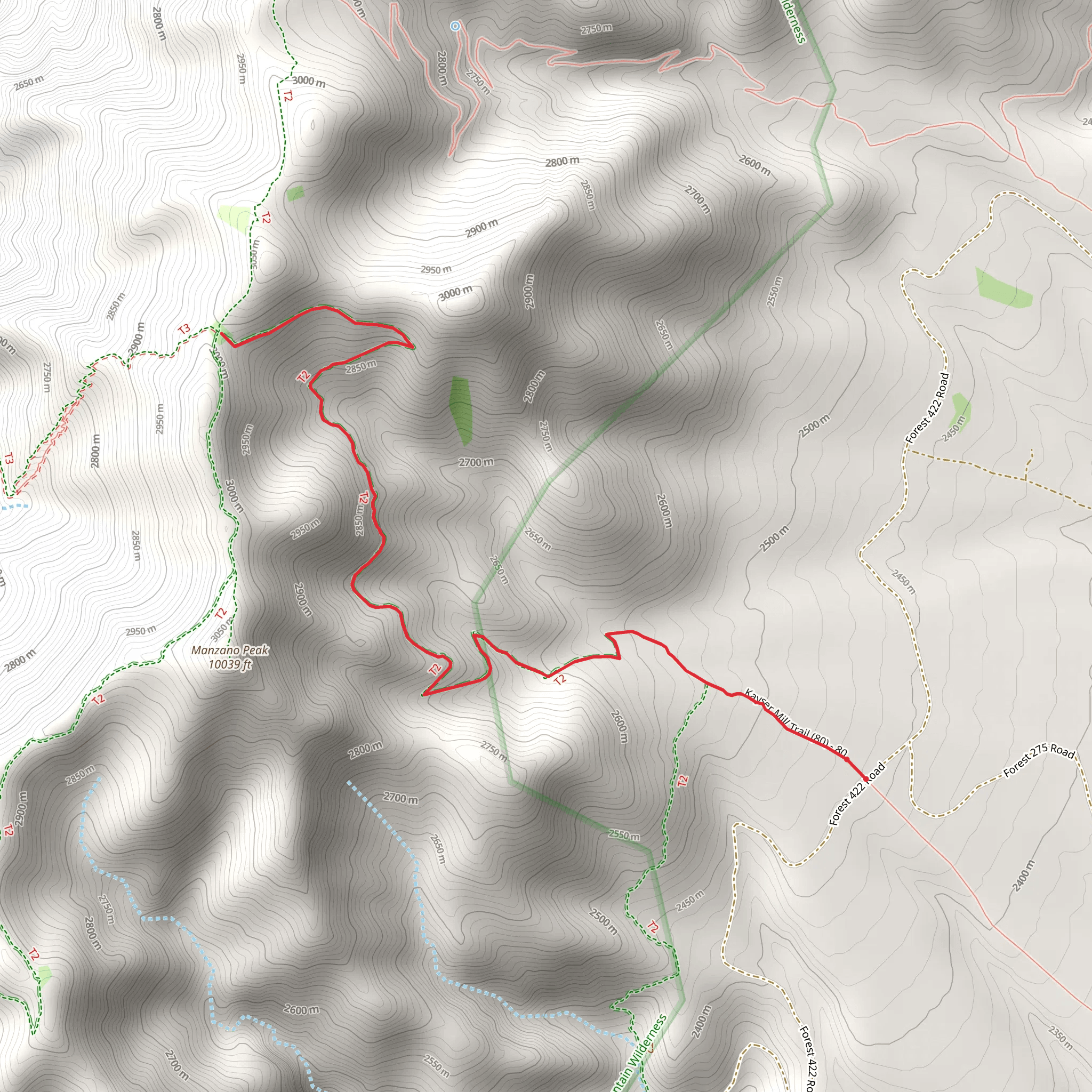 Kayser Mill Trail mobile static map