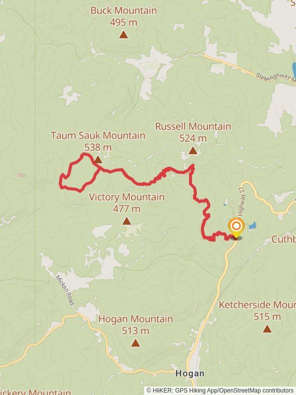 Ozark Trail - Taum Sauk Section and Mina Sauk Falls Loop Trail