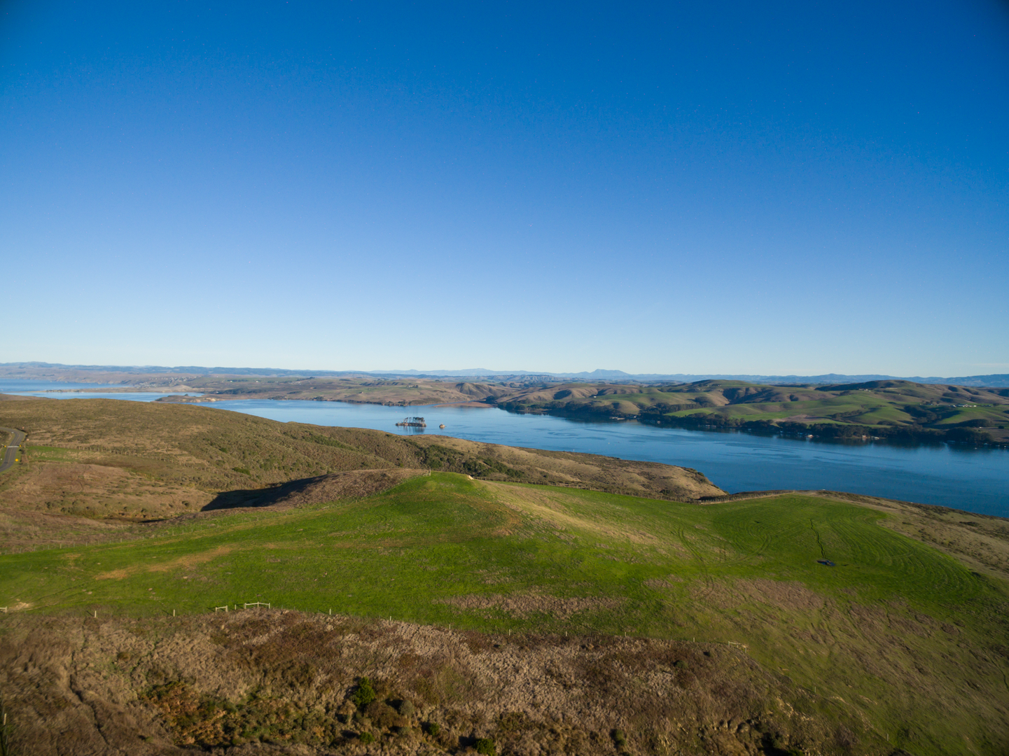 An image depicting the trail Tomales Bay State Park and its surrounding area.