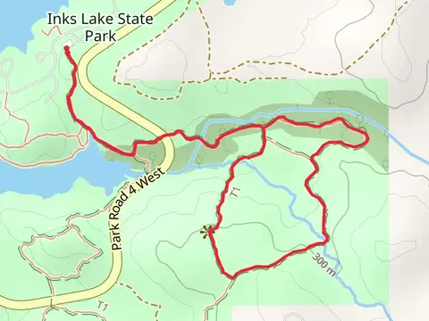 Inks Lake Trail and Pecan Flats Trail