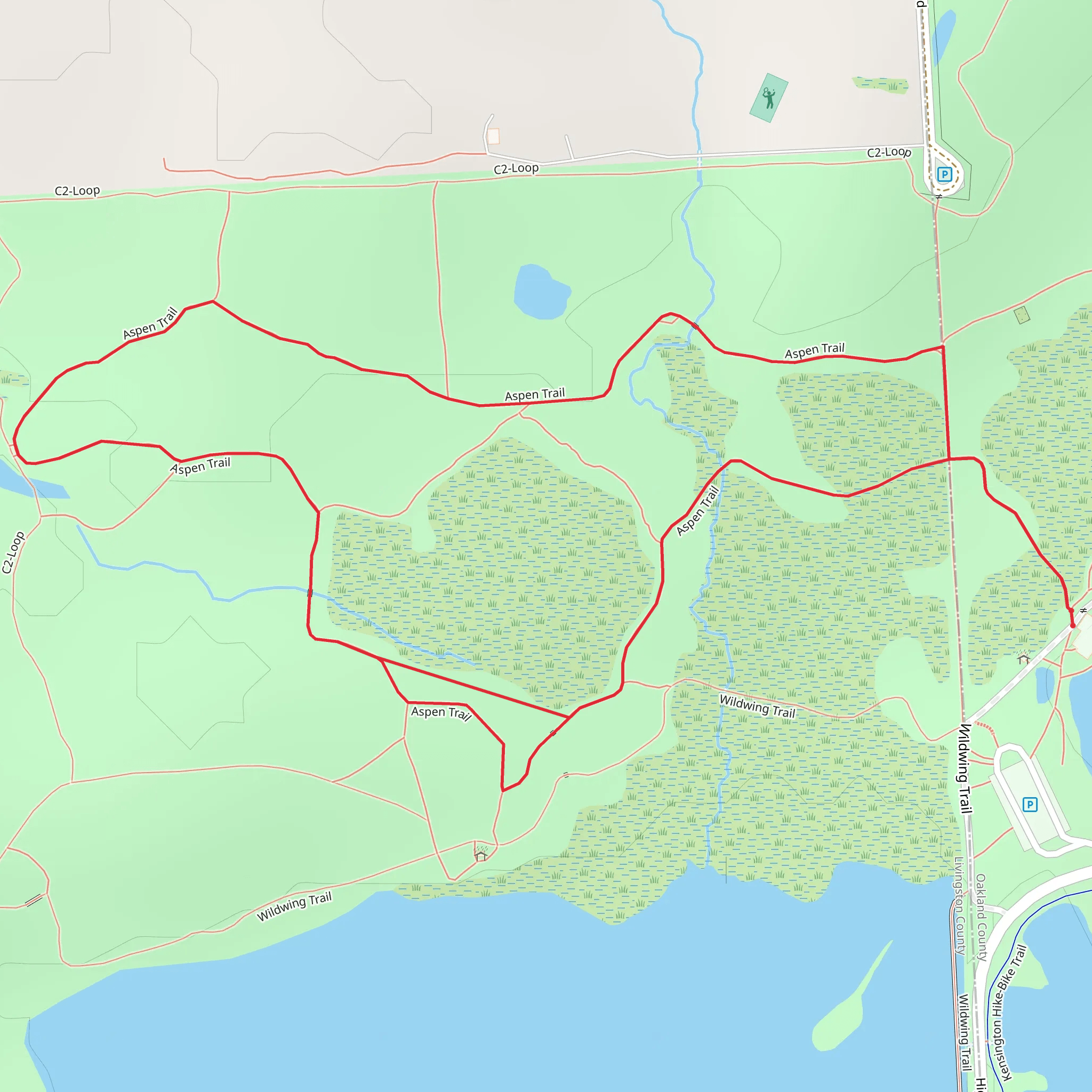 Aspen Loop Trail mobile static map