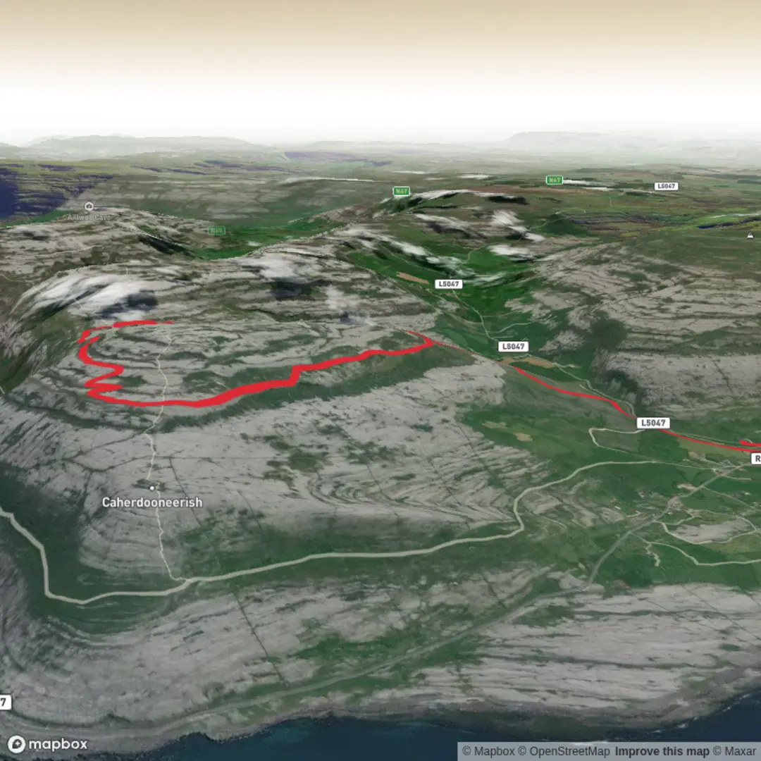 An image depicting the trail County Hike - Short and its surrounding area.