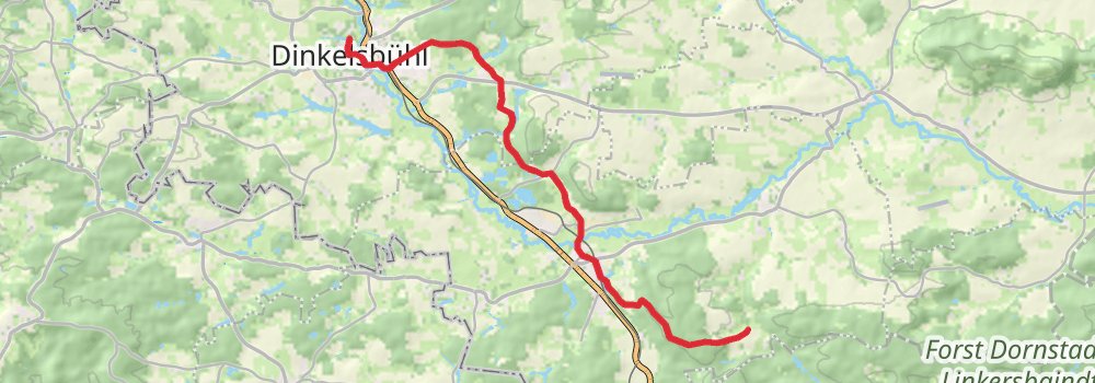 Romantische Straße stage 11 Map