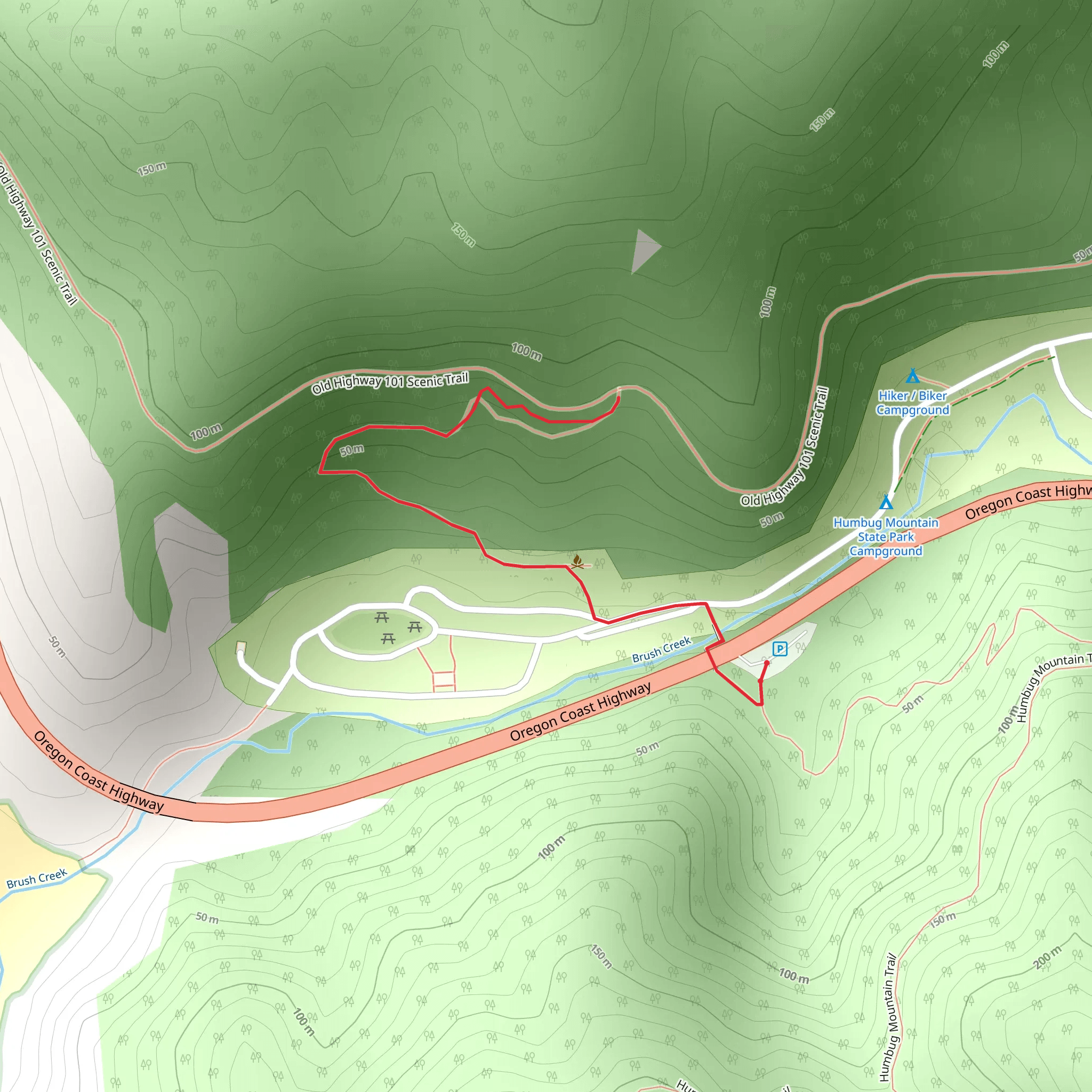 Brush Creek mobile static map
