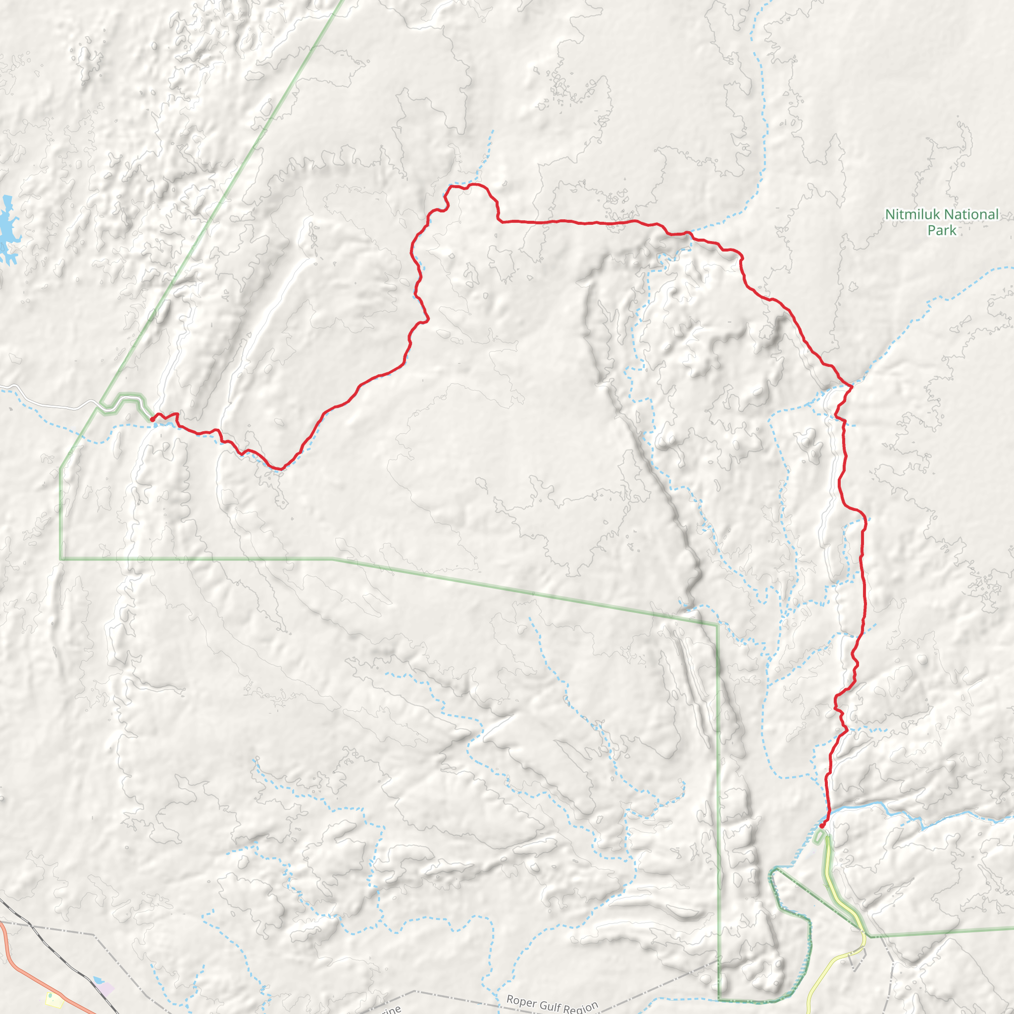 Jatbula Trail mobile static map