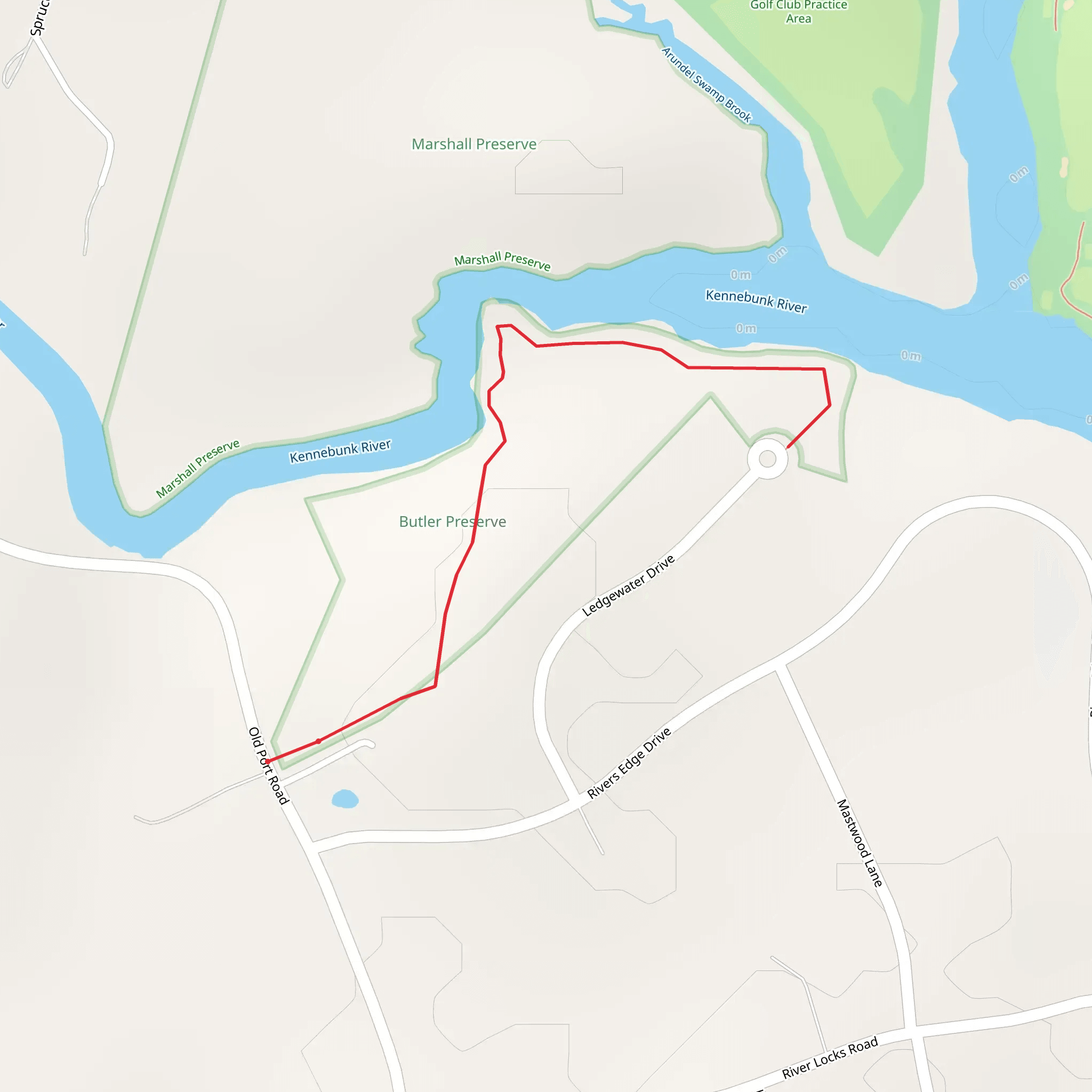 Kennebunk River from Old Port Road mobile static map