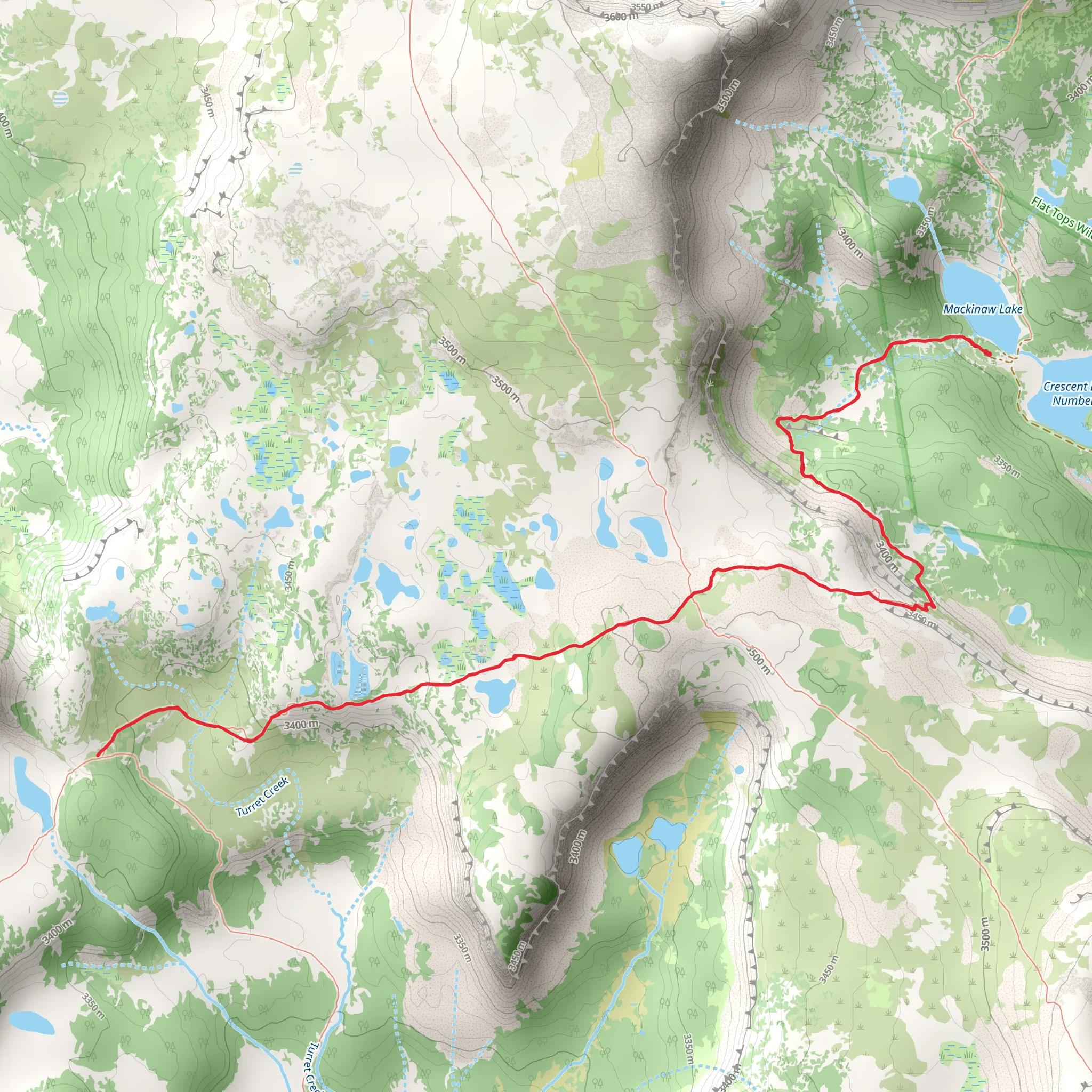 Turret - Crescent Trail mobile static map