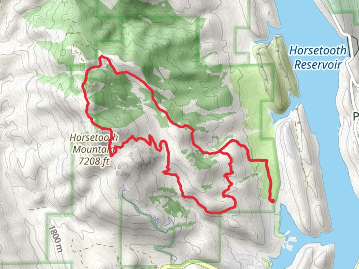 An image depicting the trail Towers, Westridge and Stout Loop Trail and its surrounding area.