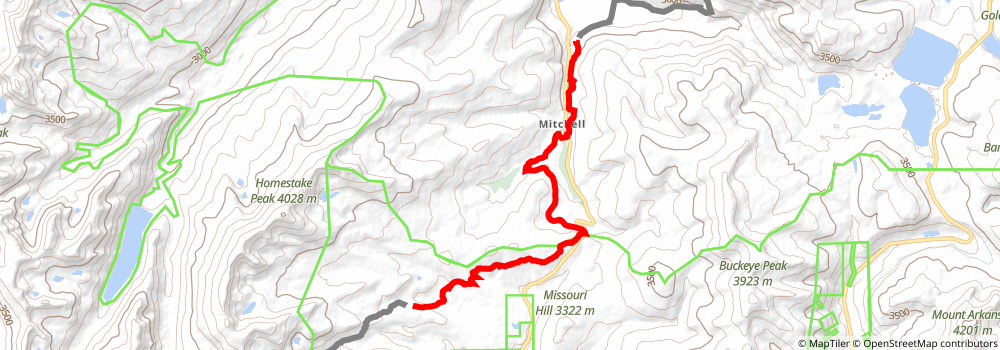 American Discovery Trail South Route stage 250 Map