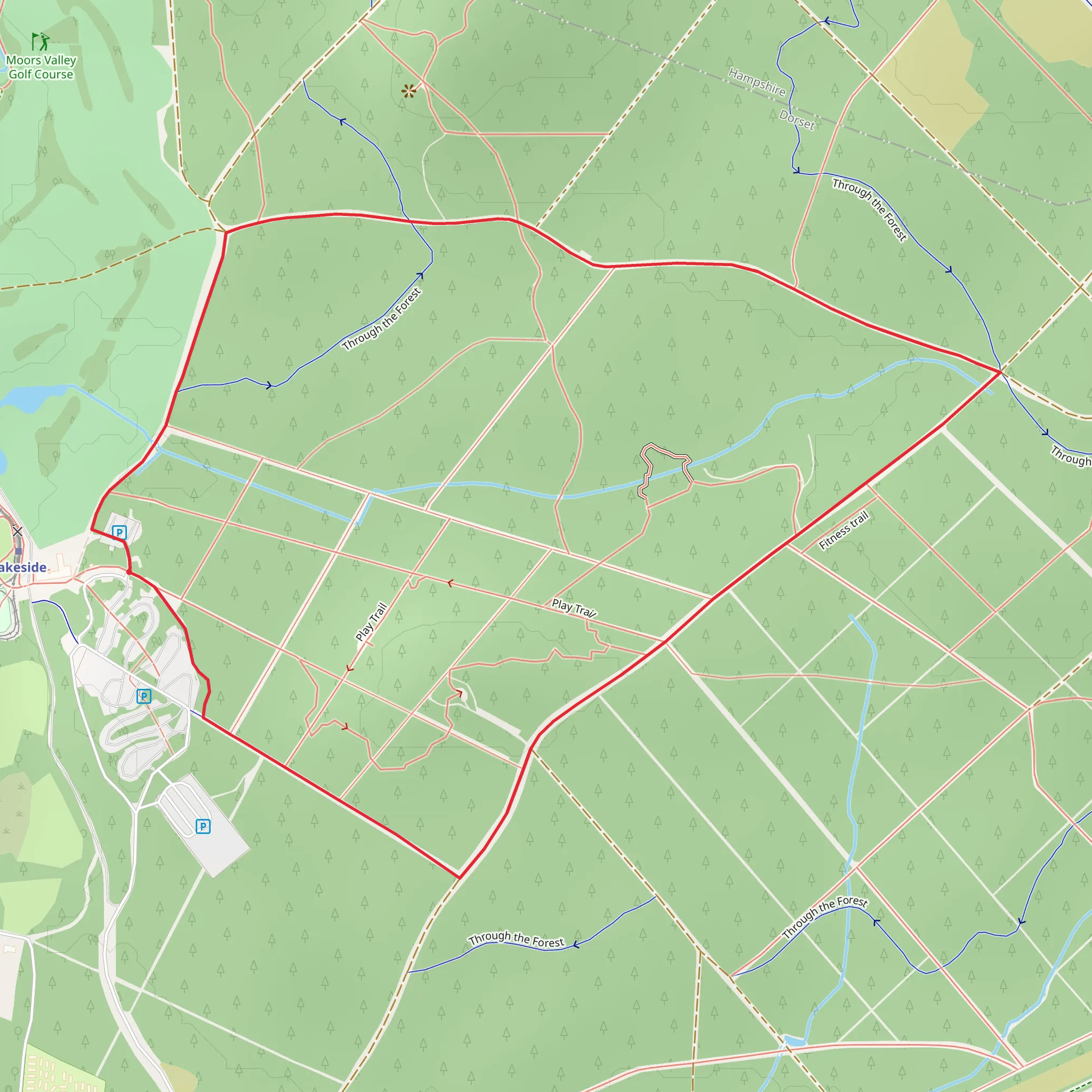 Ringwood Forest Loop mobile static map