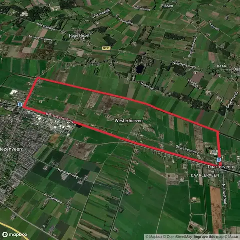 Veerneleiding via Daarlerveense Weg