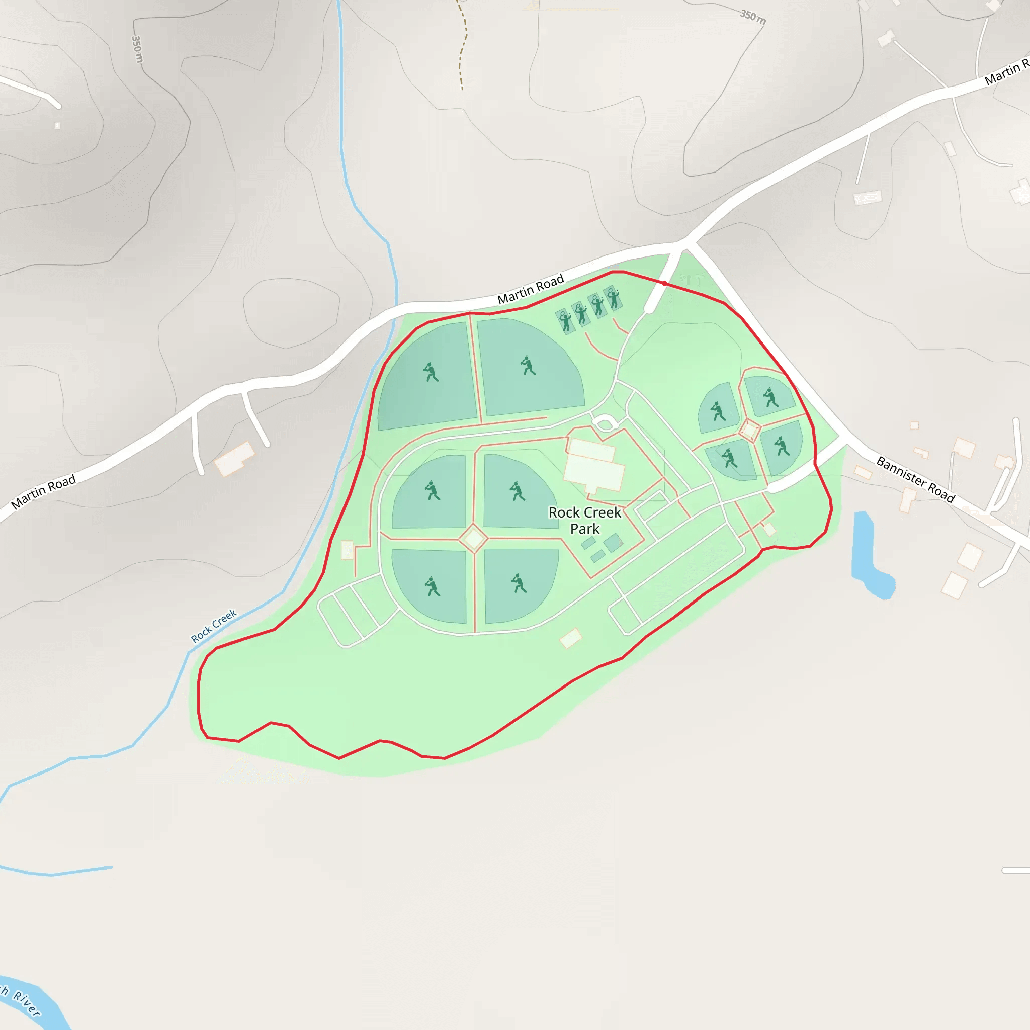 Rock Creek Park Loop mobile static map