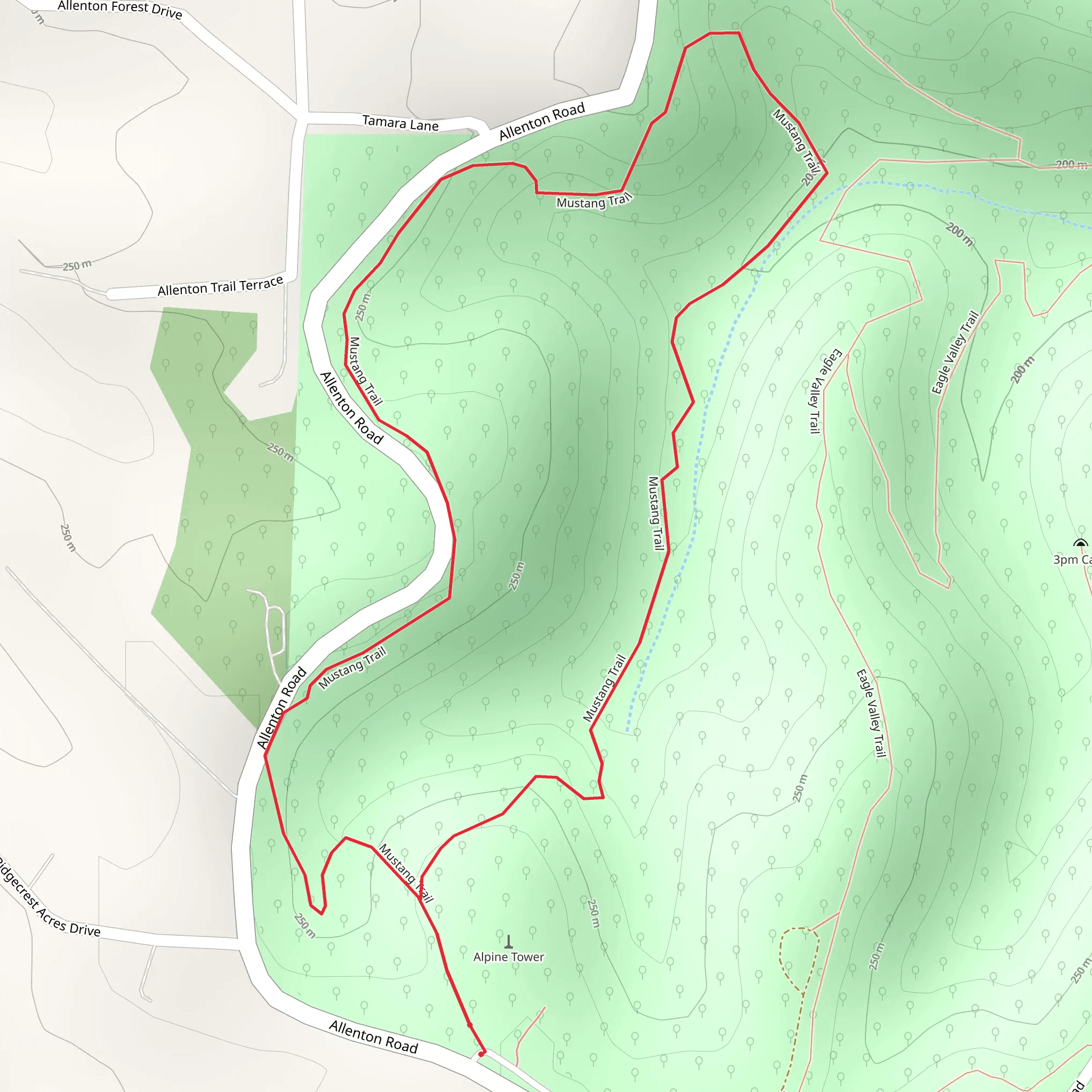 Allenton Six Flags Road Loop mobile static map