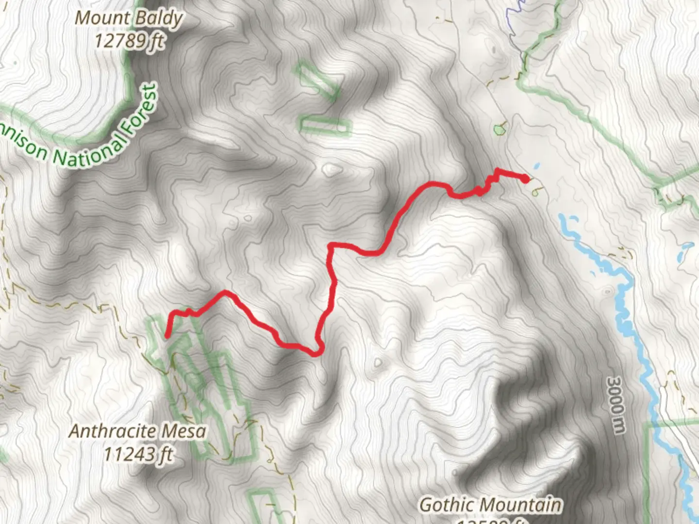 An image depicting the trail Washington Gulch Trail and its surrounding area.