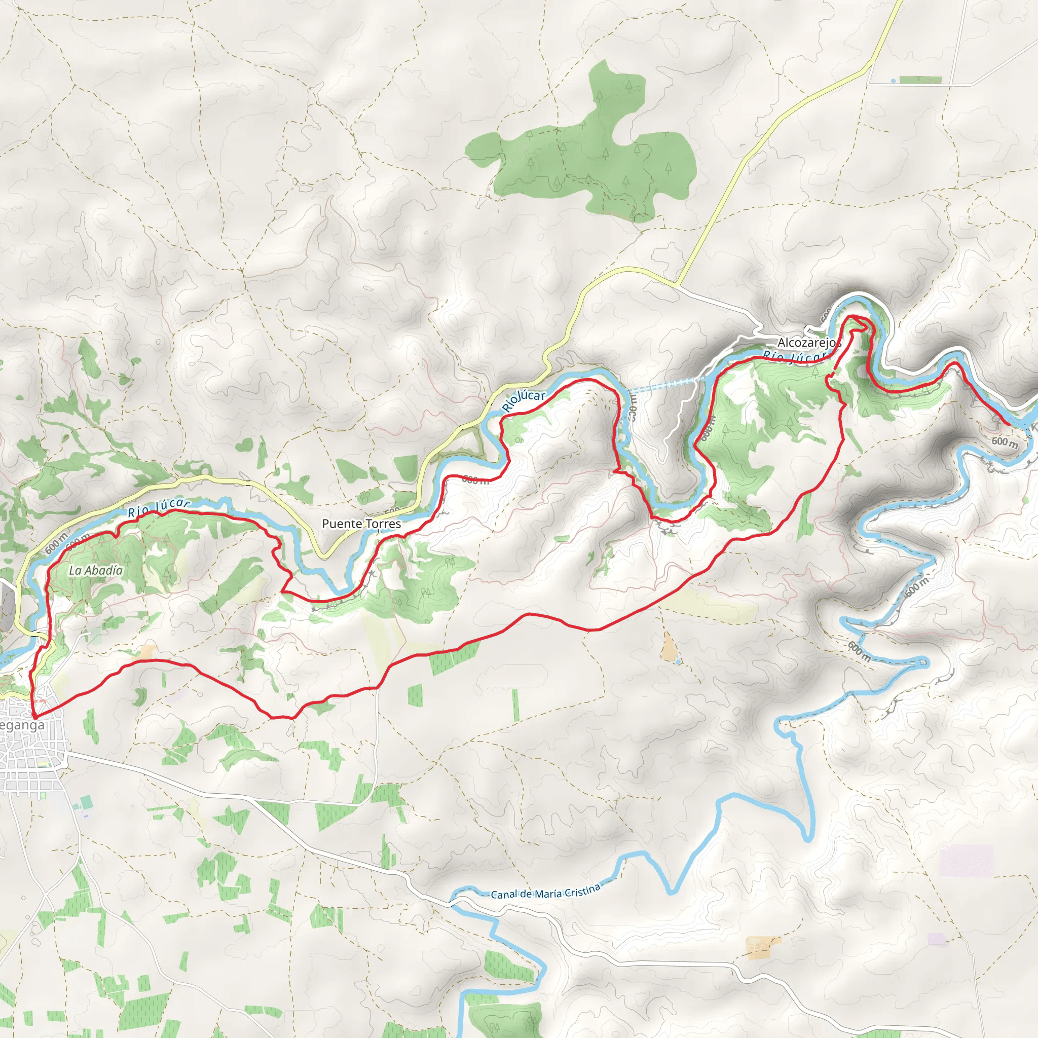 Jucar River Trail mobile static map