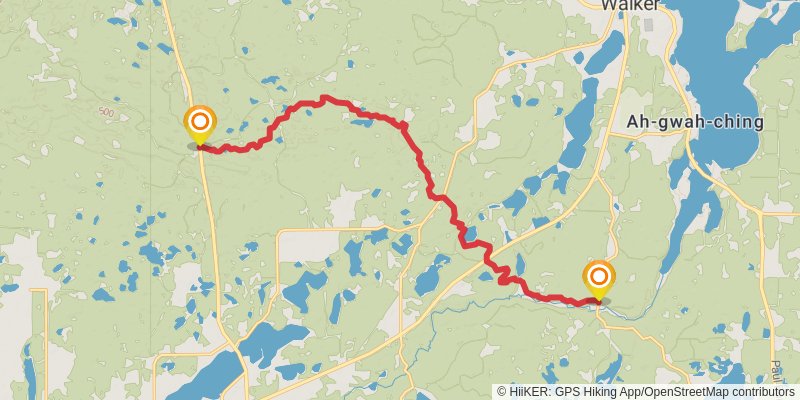 North Country Trail - Minnesota stage 17 Map
