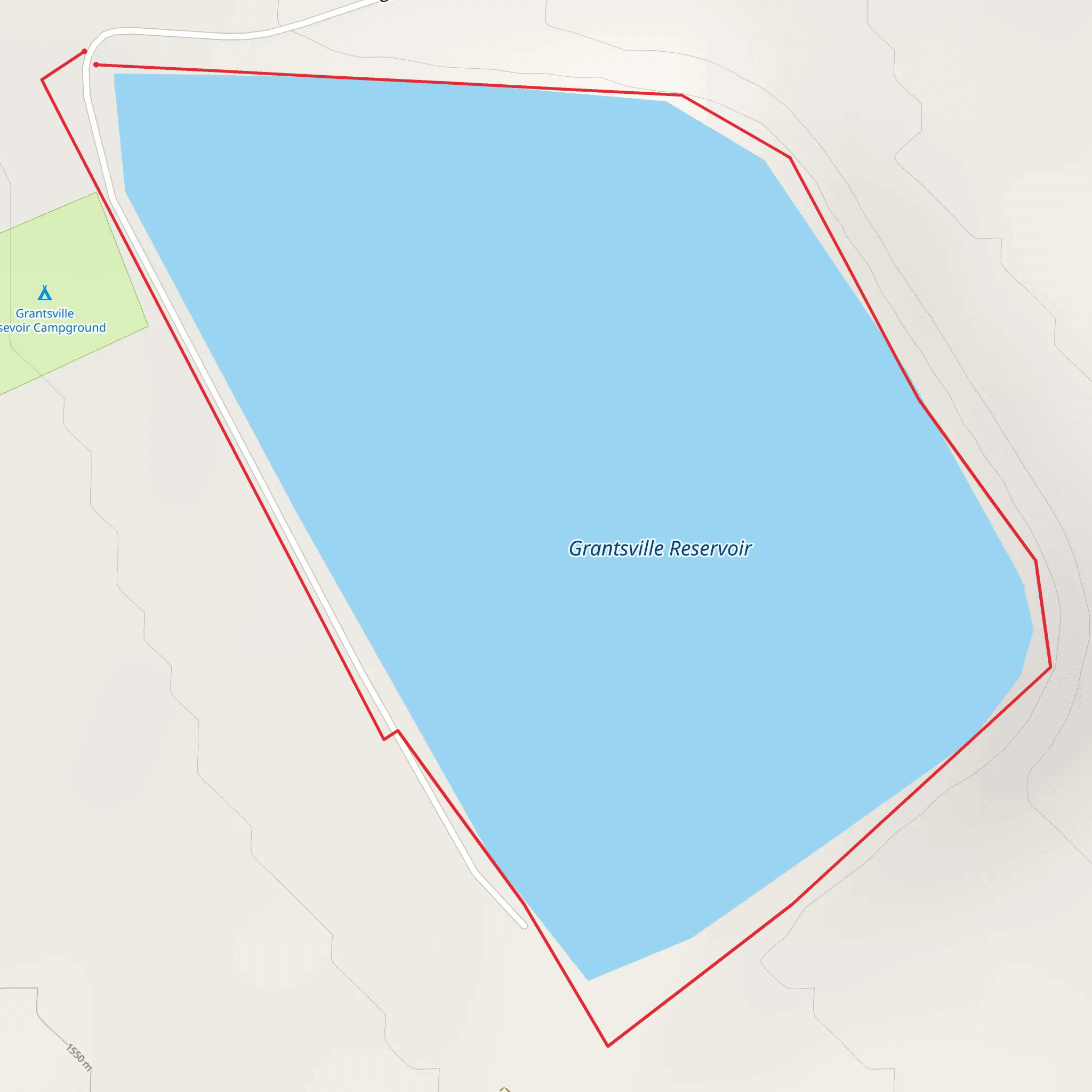 Grantsville Reservoir Loop mobile static map