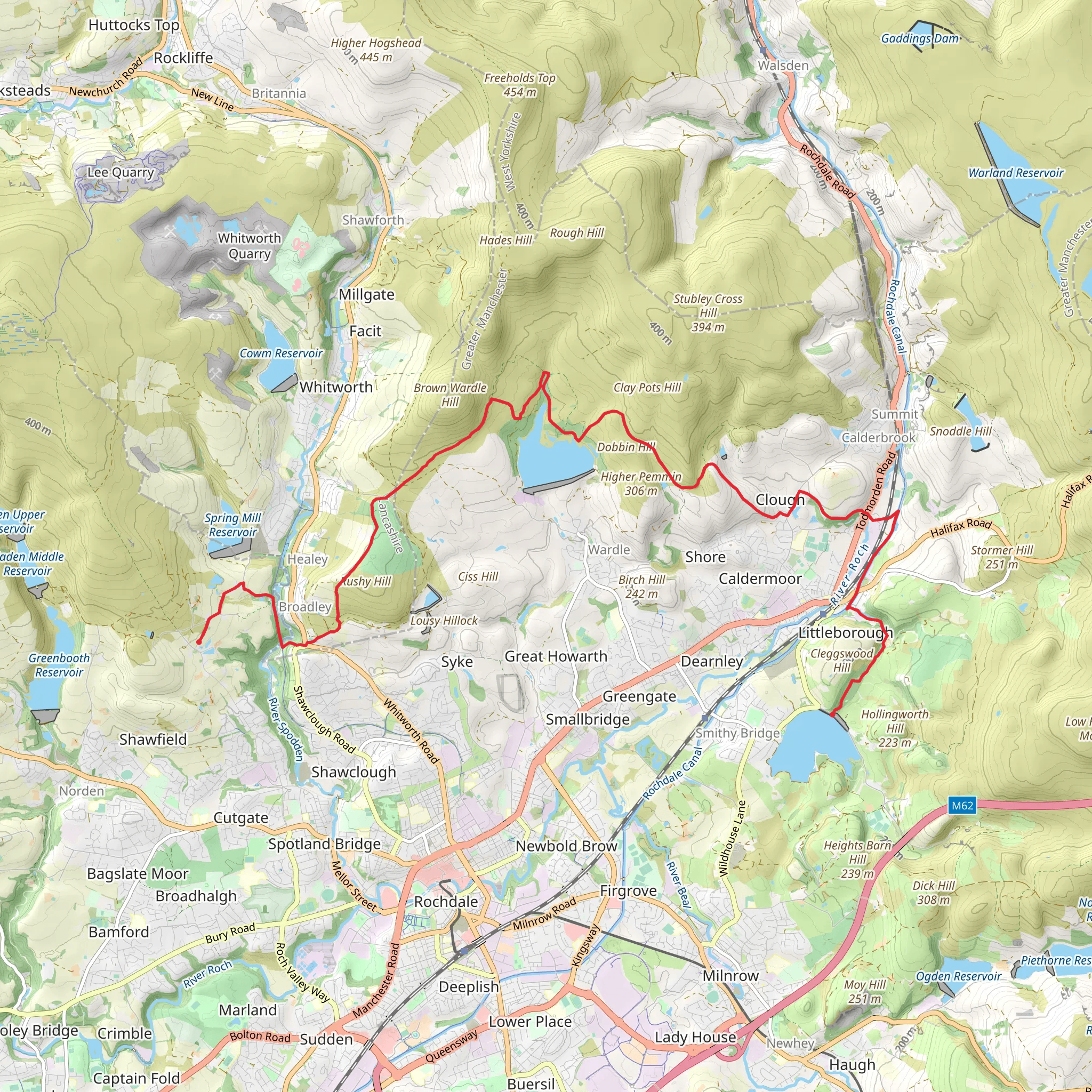 Weighvers Way mobile static map