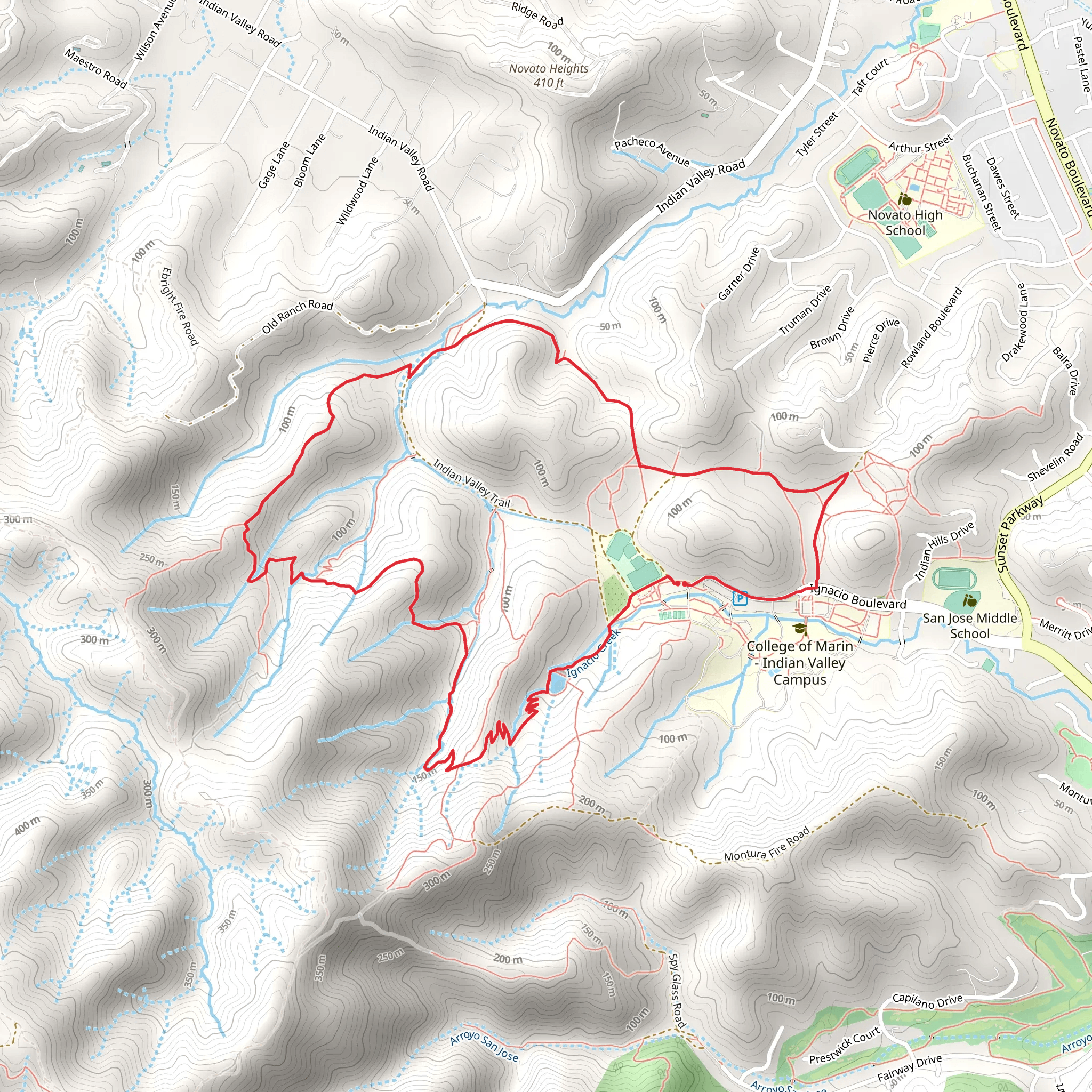 Ad and Gloria Schwindt, Susan Alexander and Pacheco Pond Loop Trail mobile static map