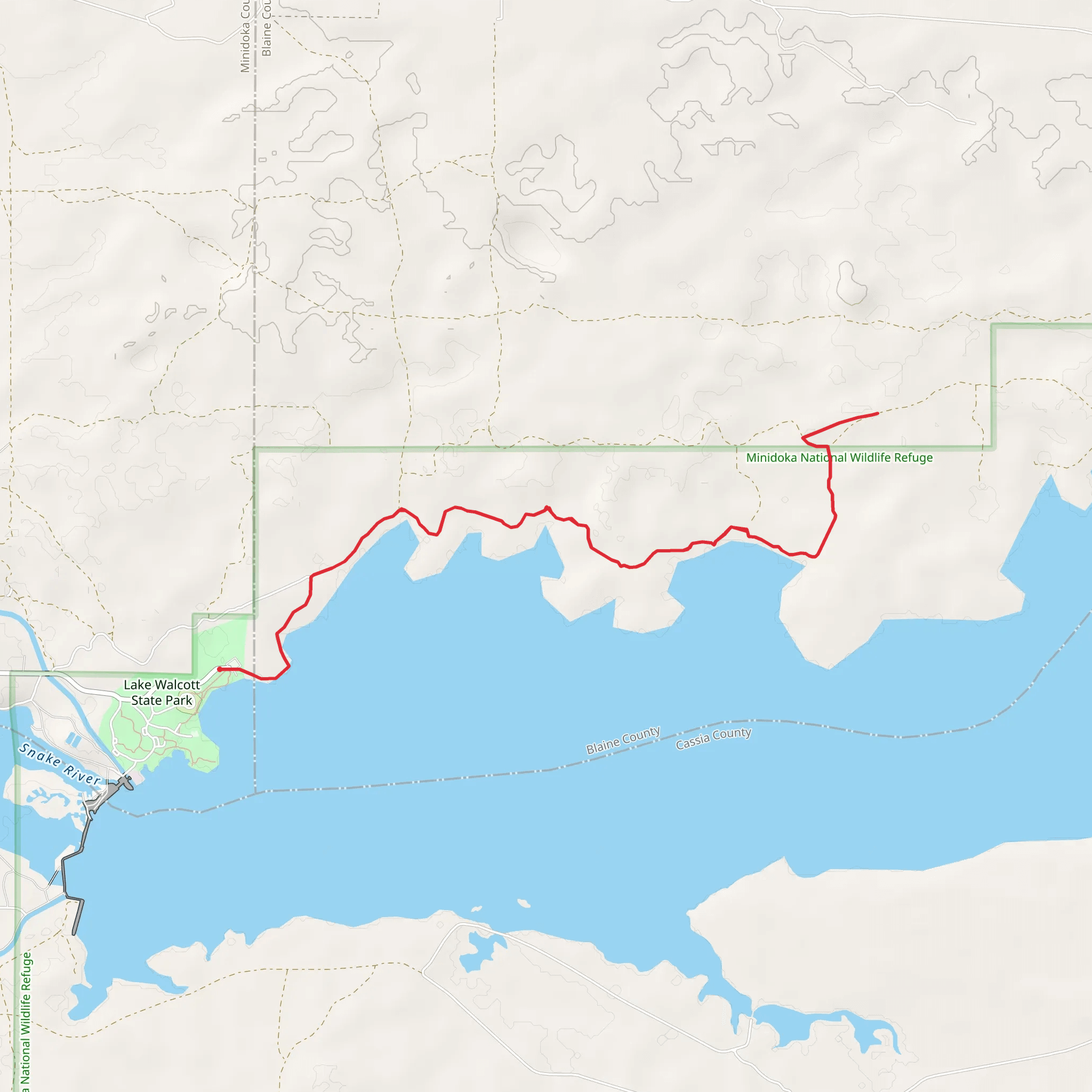 Snake River Northside Walk mobile static map