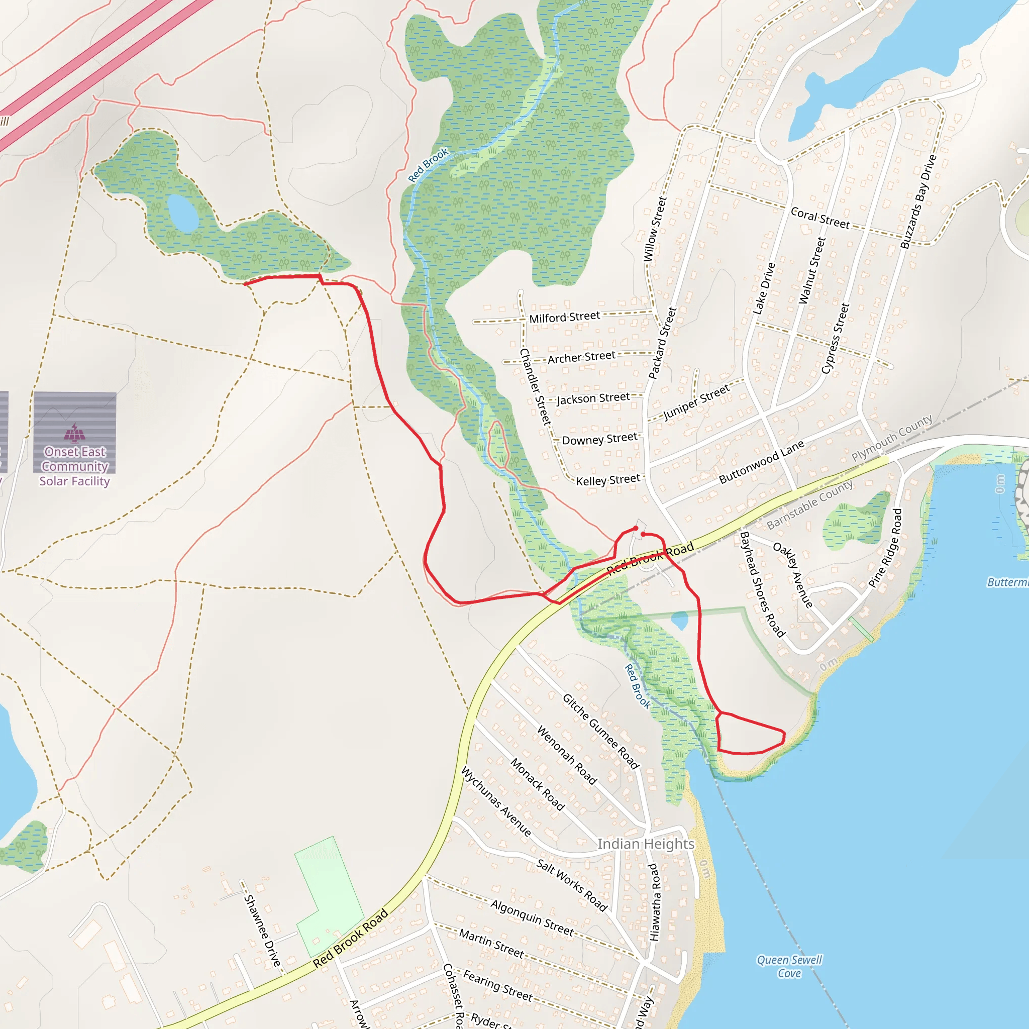 Lyman Reserve from Red Brook Road mobile static map